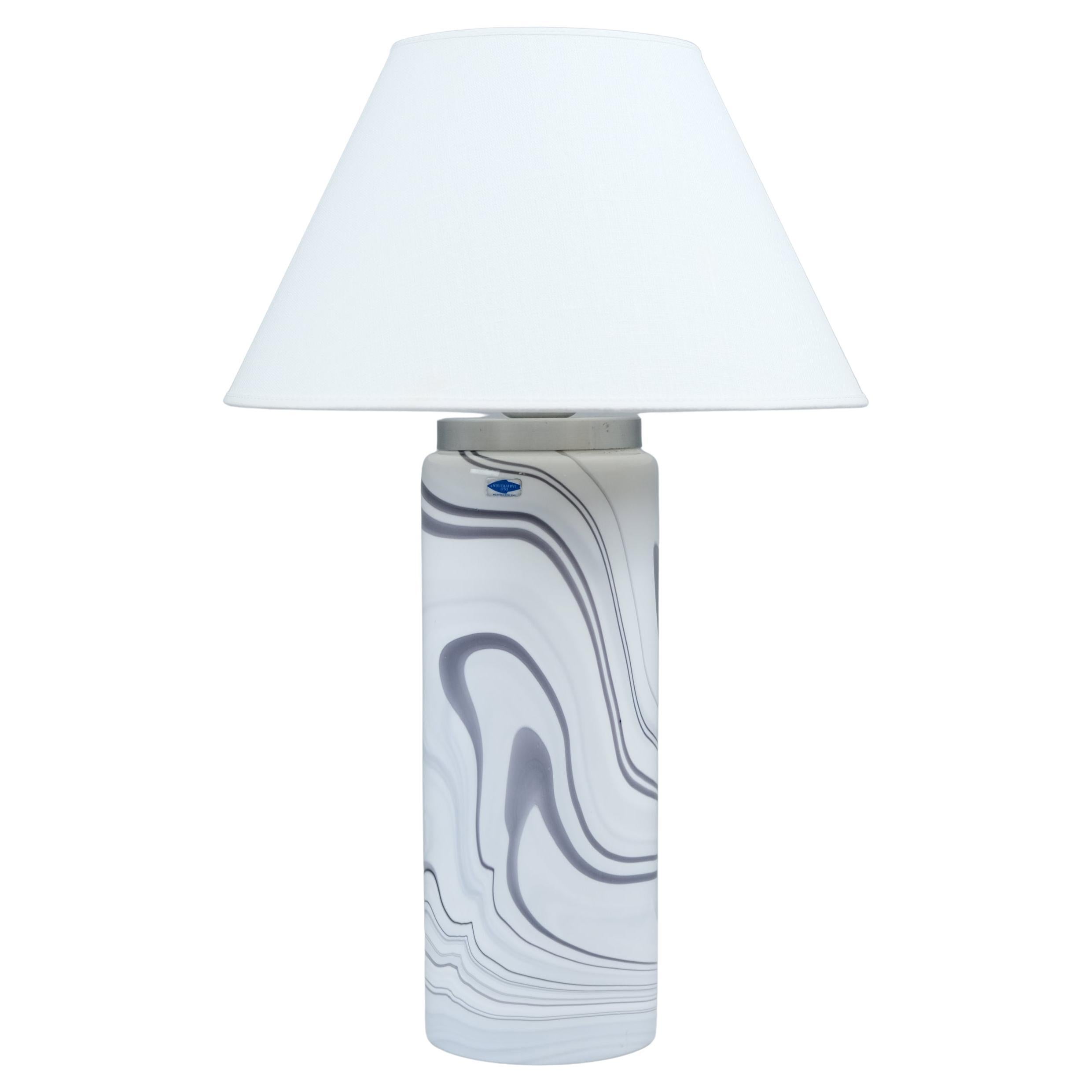 Lampe en verre d
art "Marble", Kerttu Nurminen, Kerlux - Nuutajärvi, Finlande, années 1980 en vente