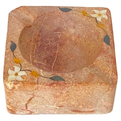 Marble Ashtray from Italy Pink Color, circa 1960 Marble Ashtray from Italy Pink Color, circa 1960