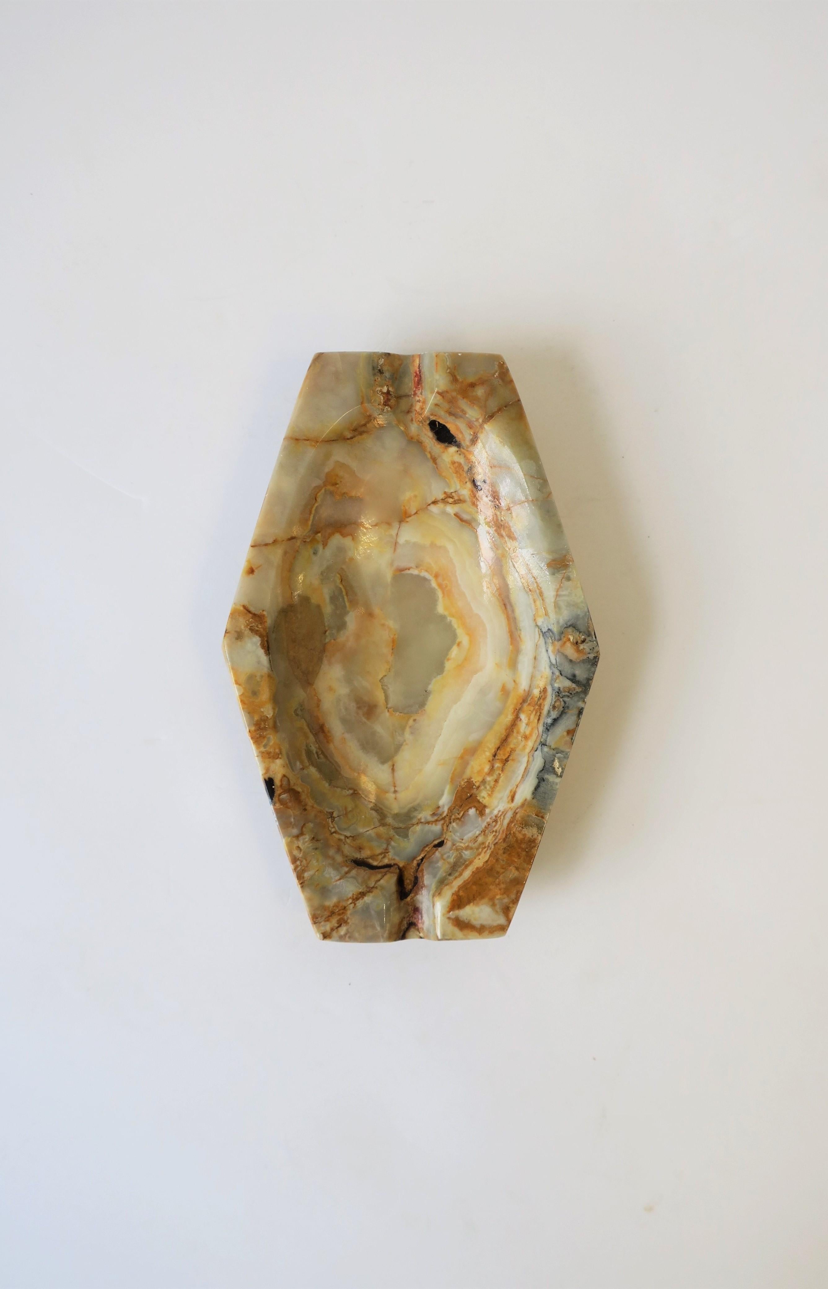 Modern Marble Ashtray or Jewelry Dish