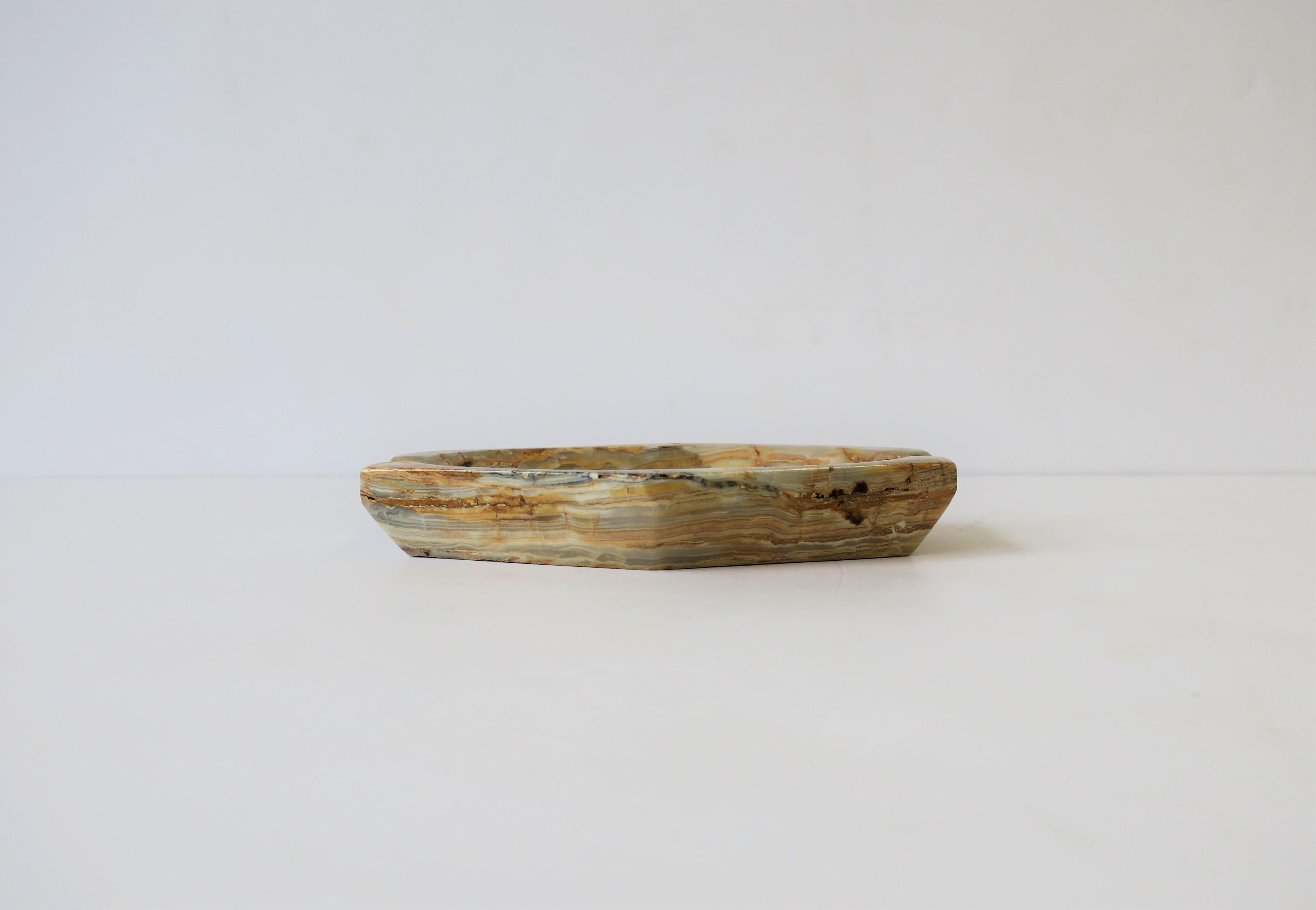 Late 20th Century Marble Ashtray or Jewelry Dish