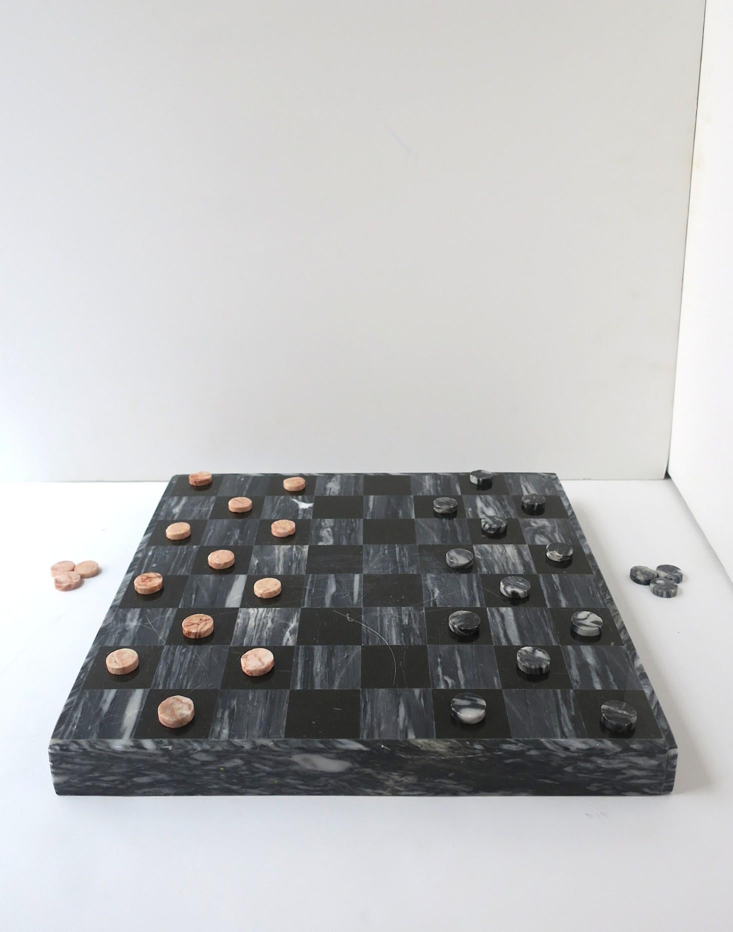 Marbre Backgammon Dames Jeu d'échecs Jeu de société en vente 5