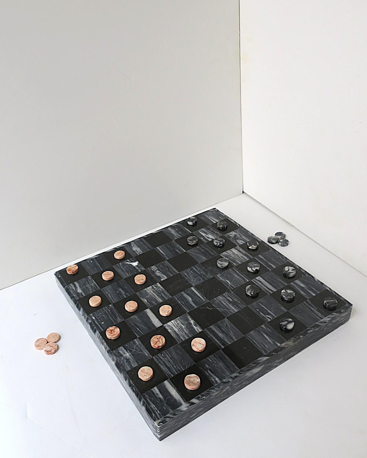 Marbre Backgammon Dames Jeu d'échecs Jeu de société en vente 6