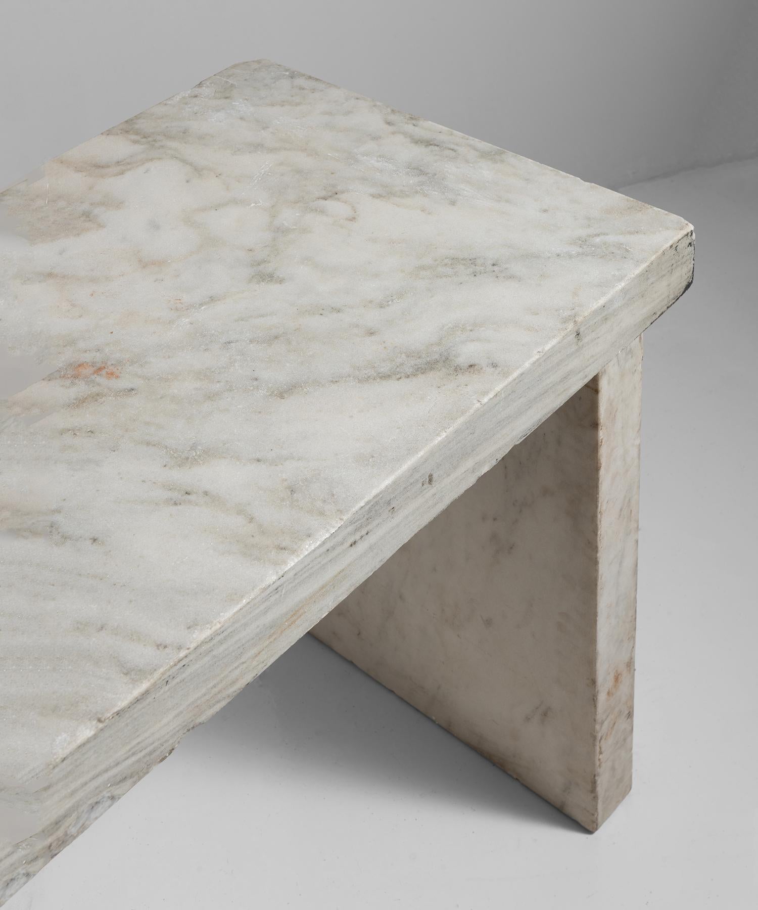French Marble Bakers Table