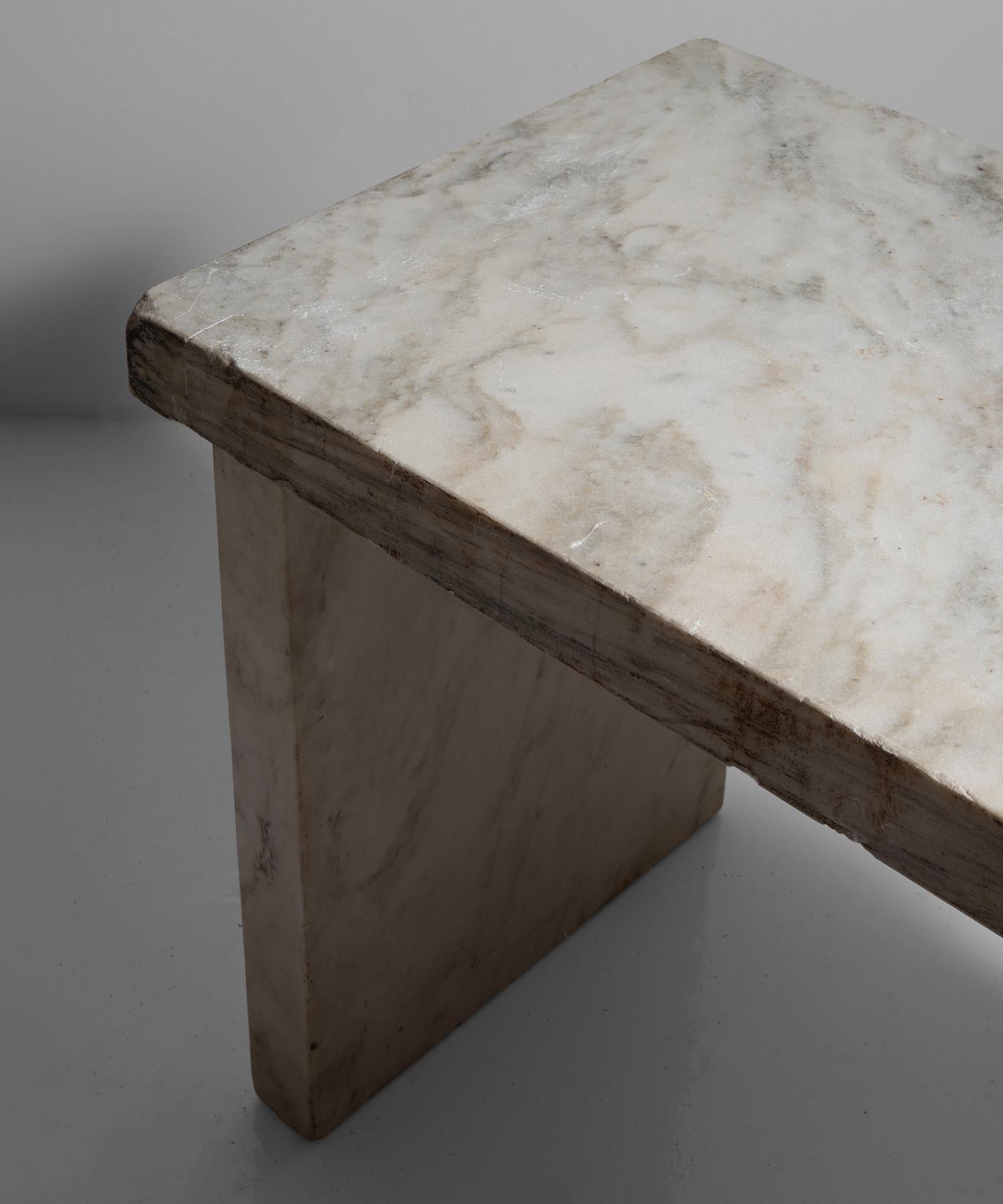 20th Century Marble Bakers Table