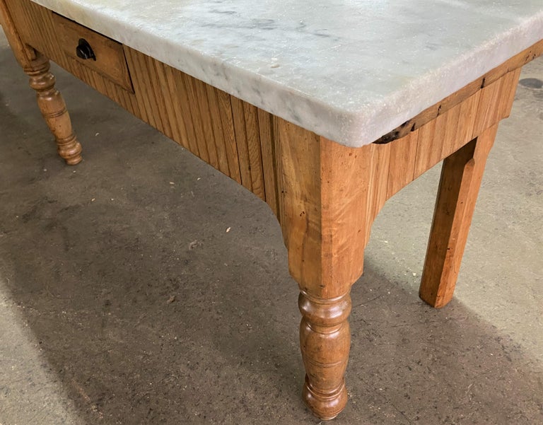 Marble Bakery Store Table For Sale at 1stDibs