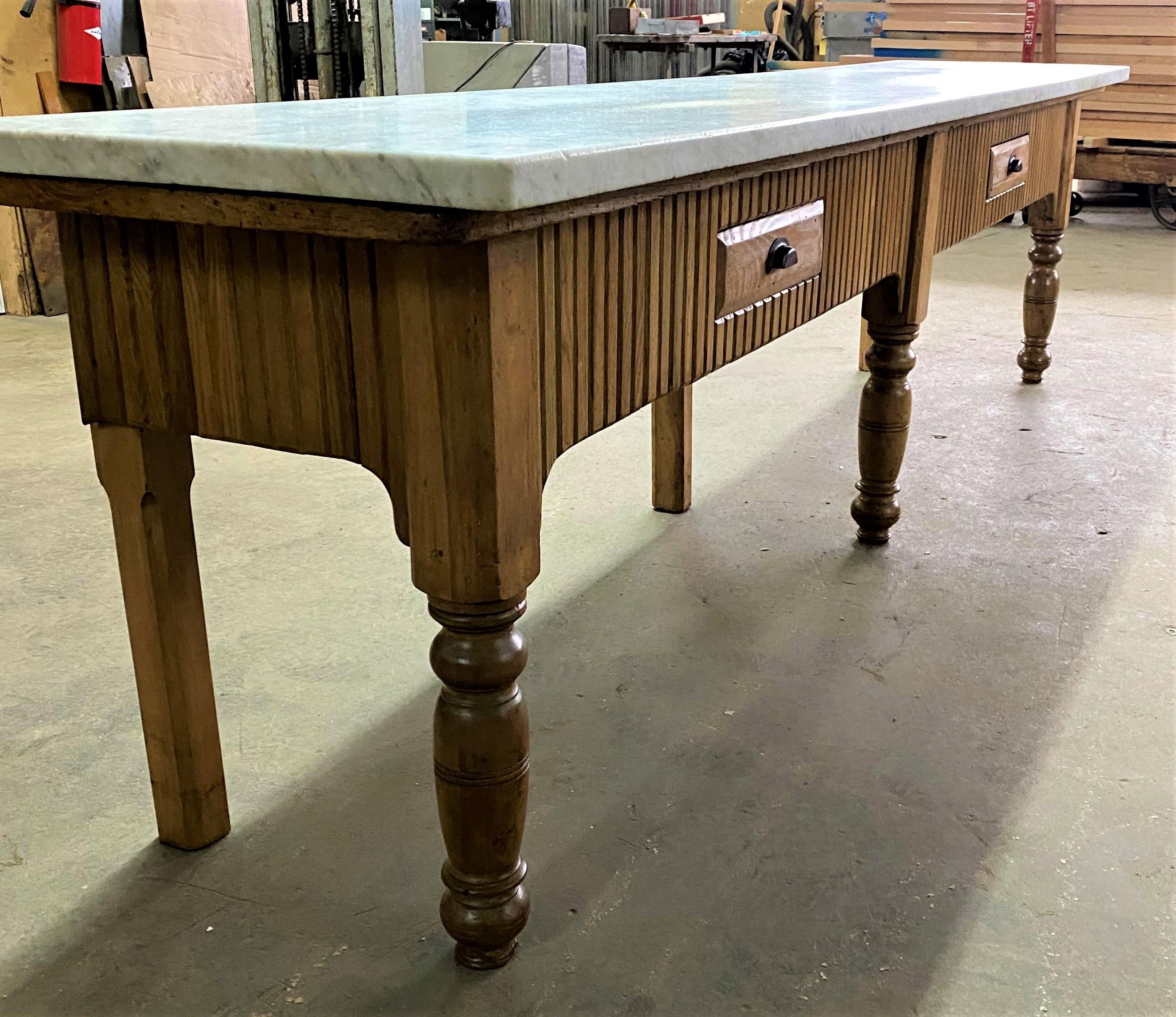 marble baking table
