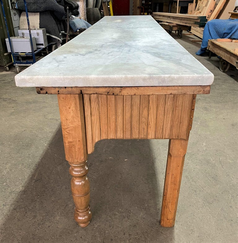 Marble Bakery Store Table For Sale at 1stDibs