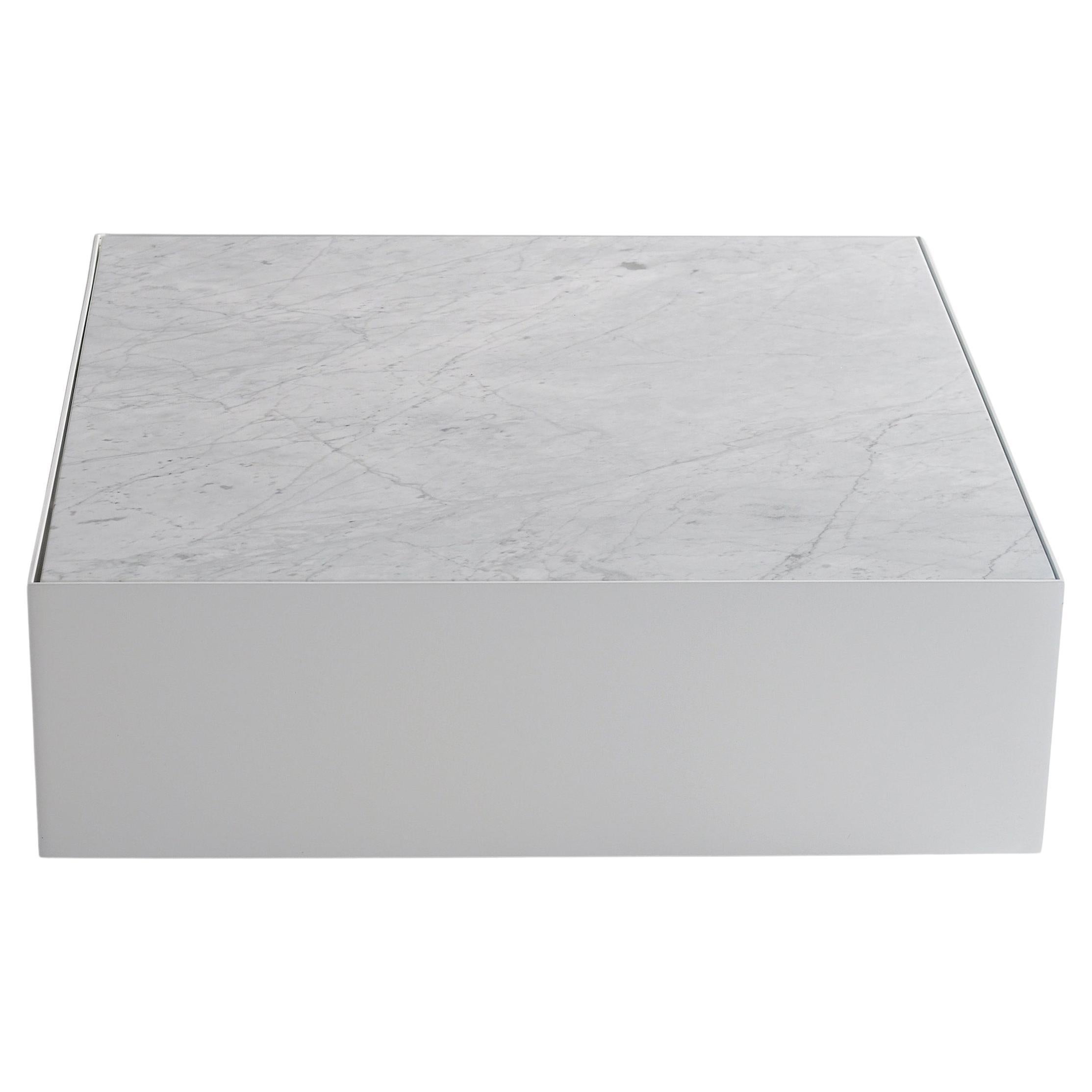 Tavolino Ballot in marmo di Phase Design, Flat White