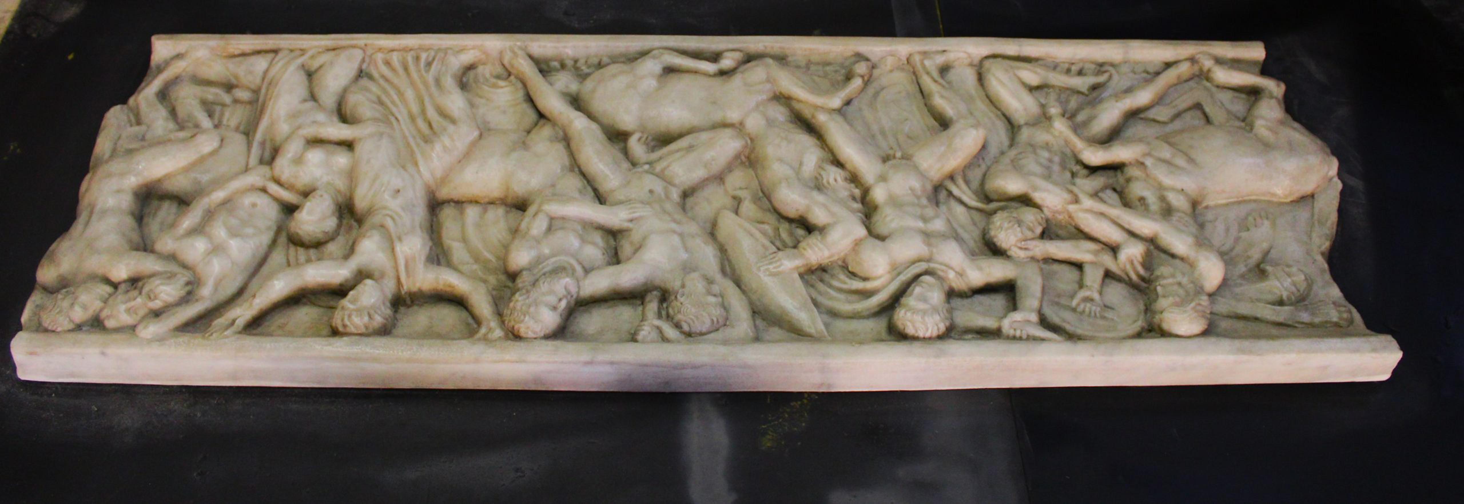 Italian Marble bas-relief For Sale