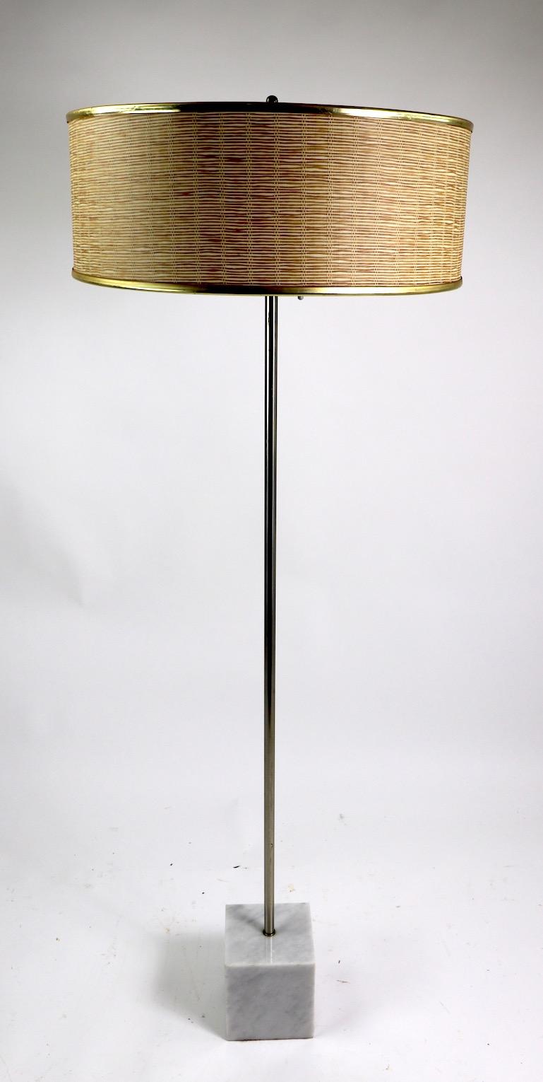 Marble Base Floor Lamp by Laurel For Sale 6