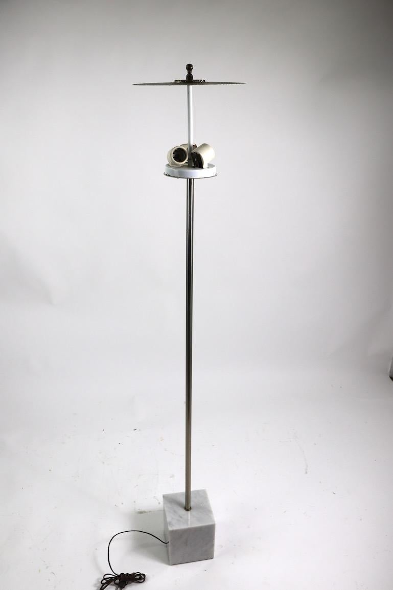 Marble Base Floor Lamp by Laurel For Sale 8