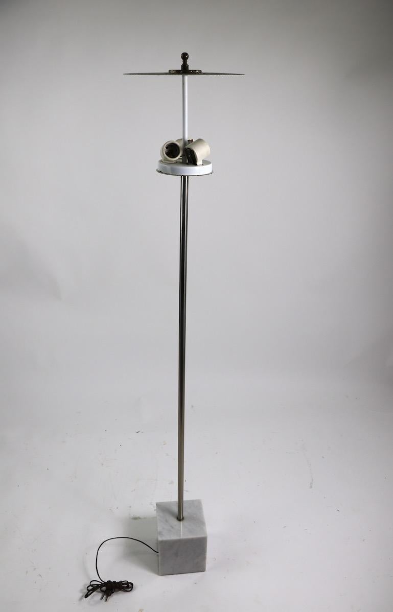 Marble Base Floor Lamp by Laurel For Sale 9