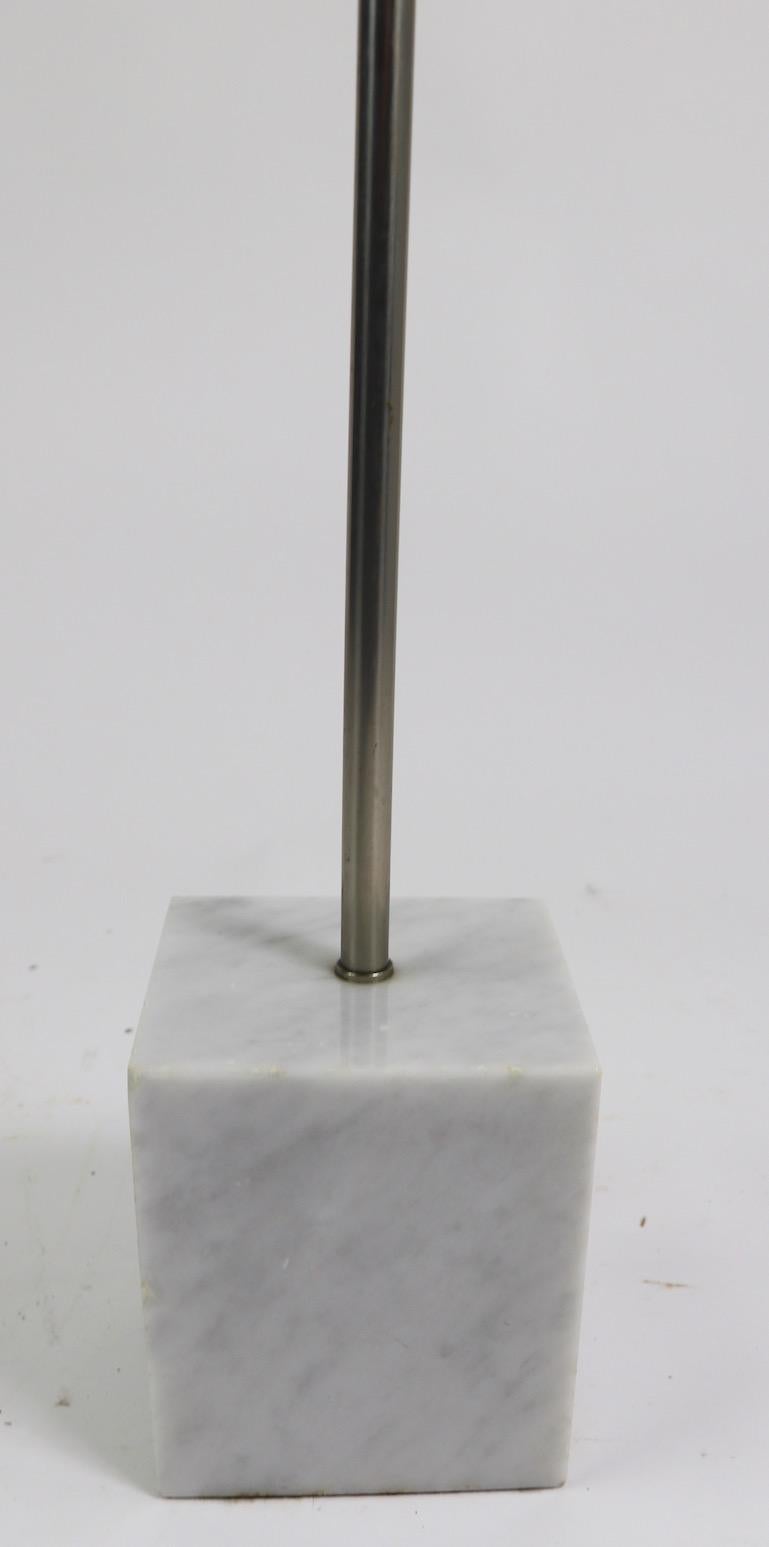 Marble Base Floor Lamp by Laurel In Good Condition In New York, NY