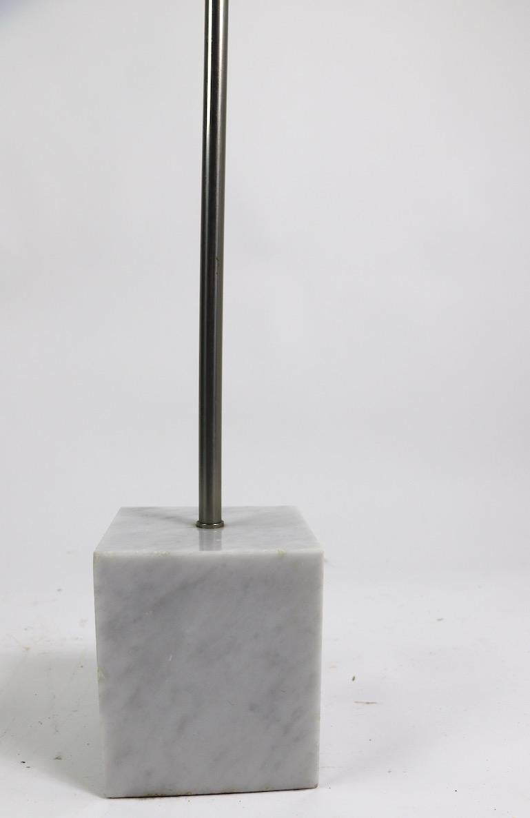 20th Century Marble Base Floor Lamp by Laurel For Sale
