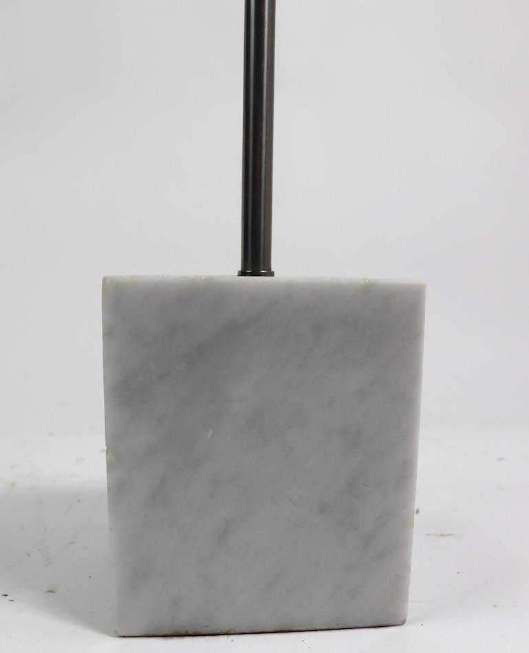 Marble Base Floor Lamp by Laurel For Sale 1
