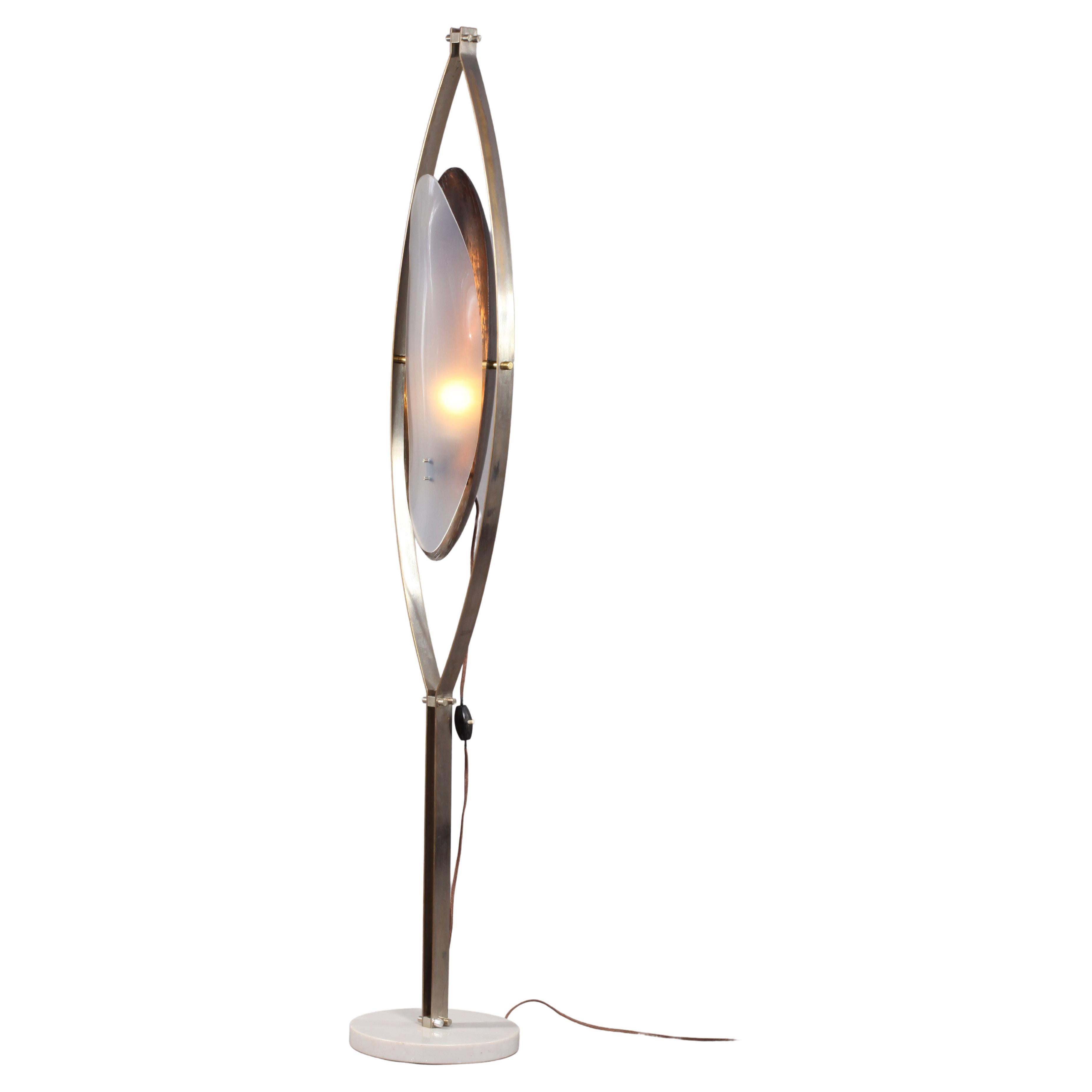 Marble Base Floor Lamp, Design by Goffredo Reggiani