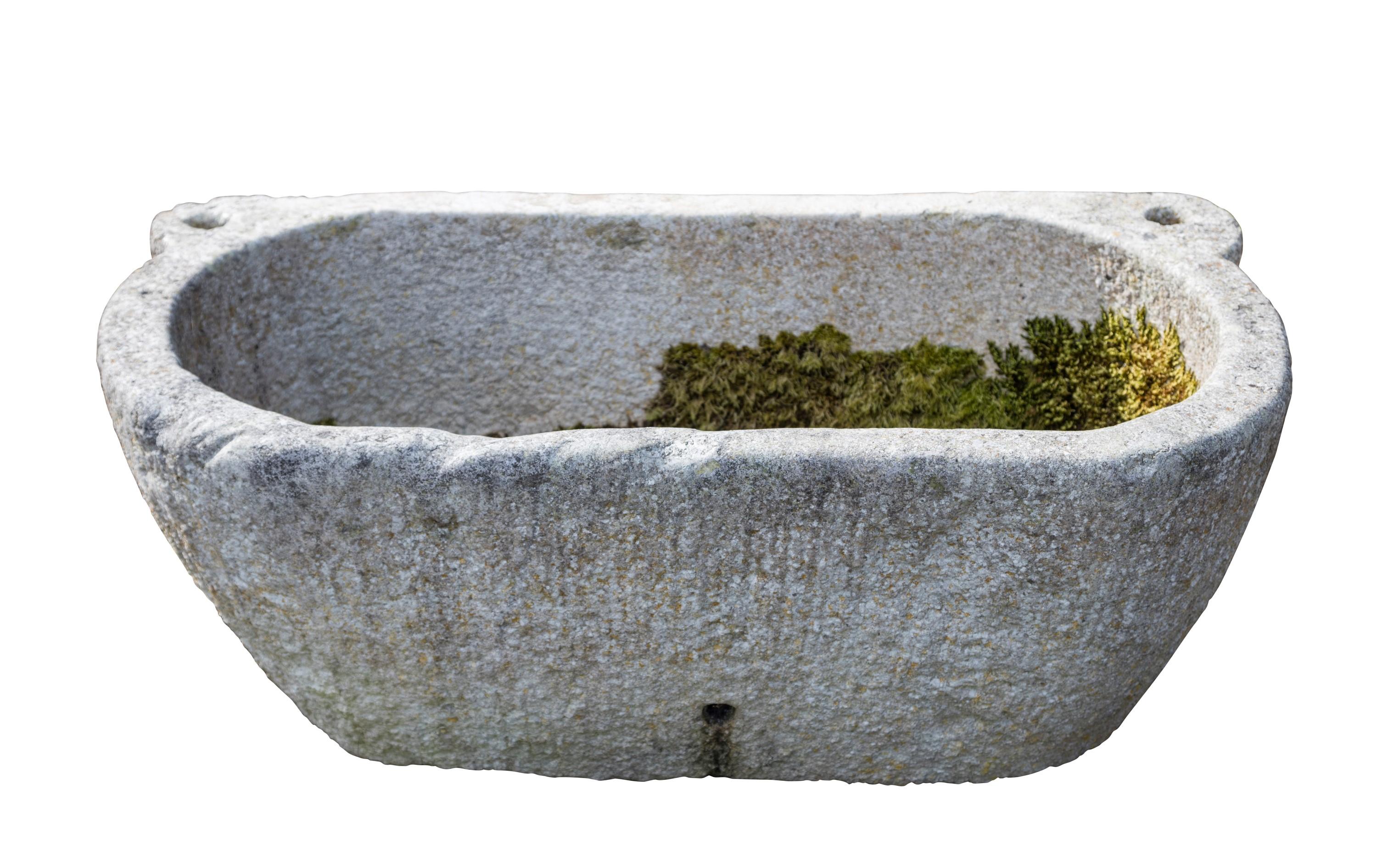 Chinese Marble Bath, 19th Century, Rectangular For Sale