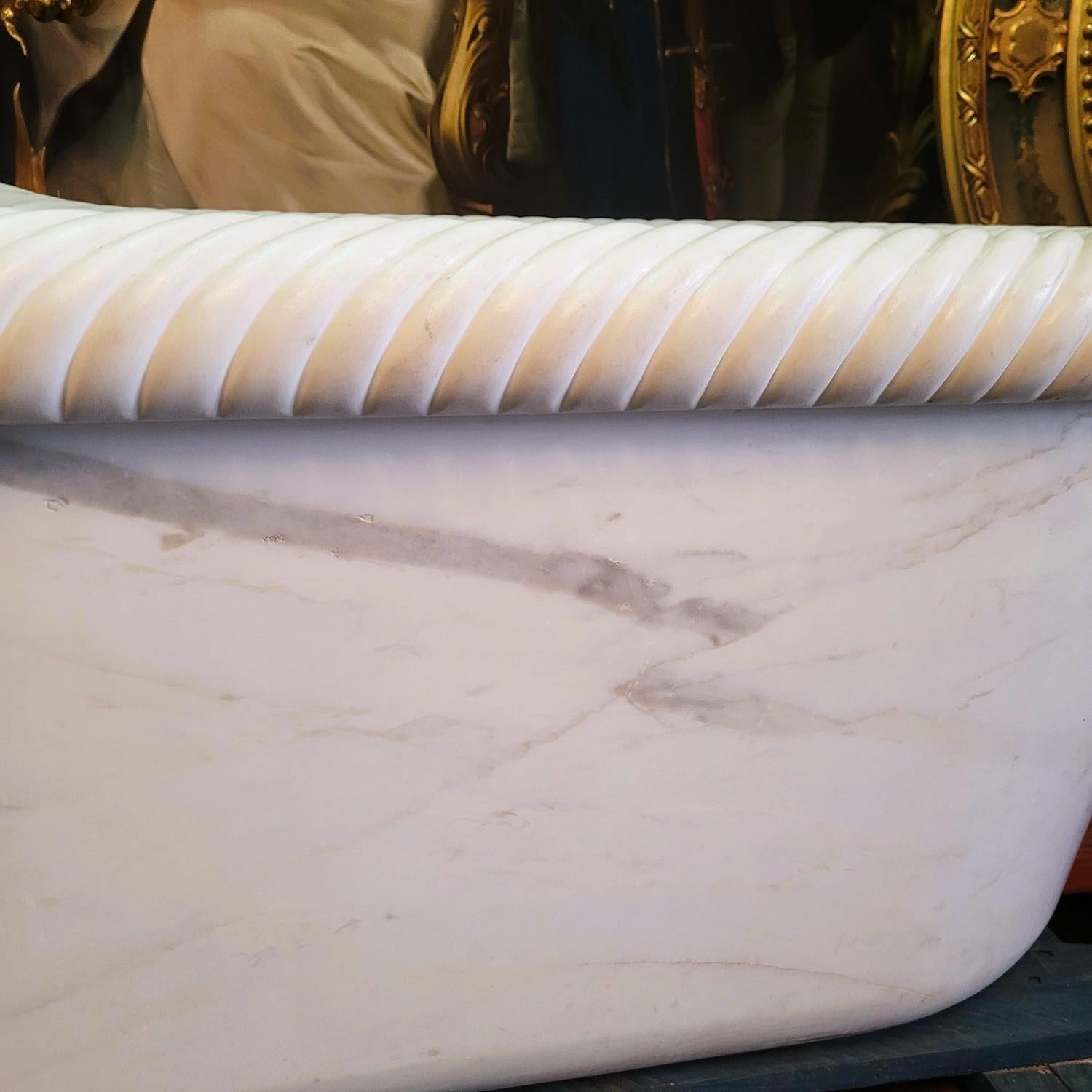 European Marble Bathtub, Early/mid 19th Century For Sale