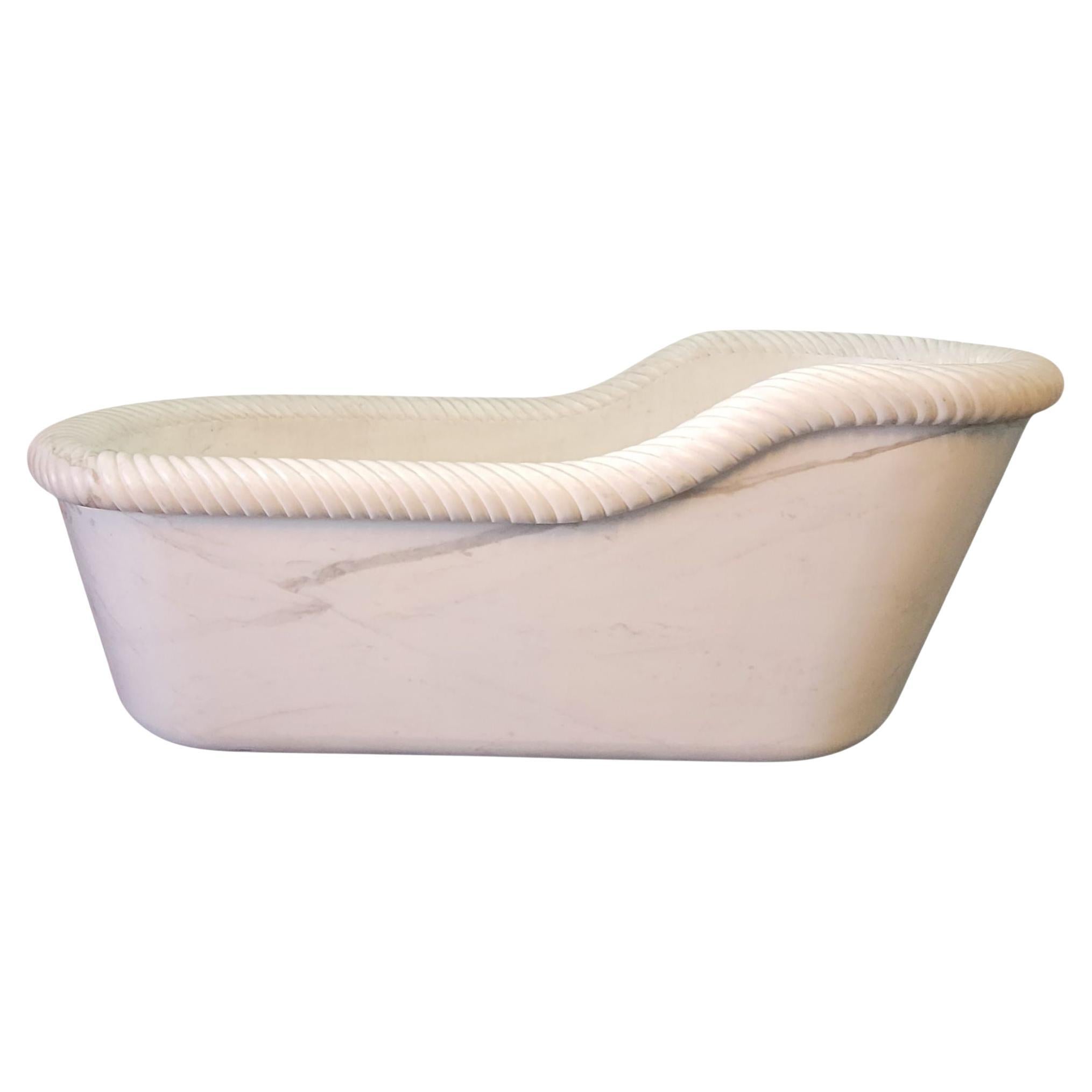 Marble Bathtub, Early/mid 19th Century For Sale