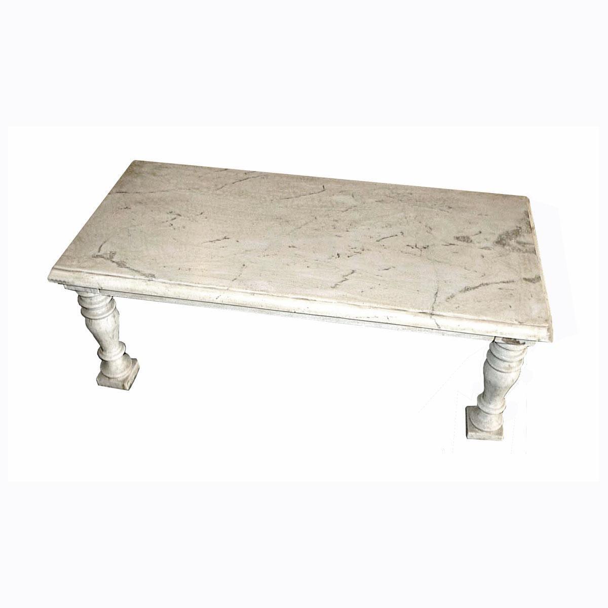 Indian Marble Bench/Coffee Table from India