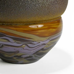 Glass object. Marble Beydik, Hand Blown Object, African Ceramic Inspiration.