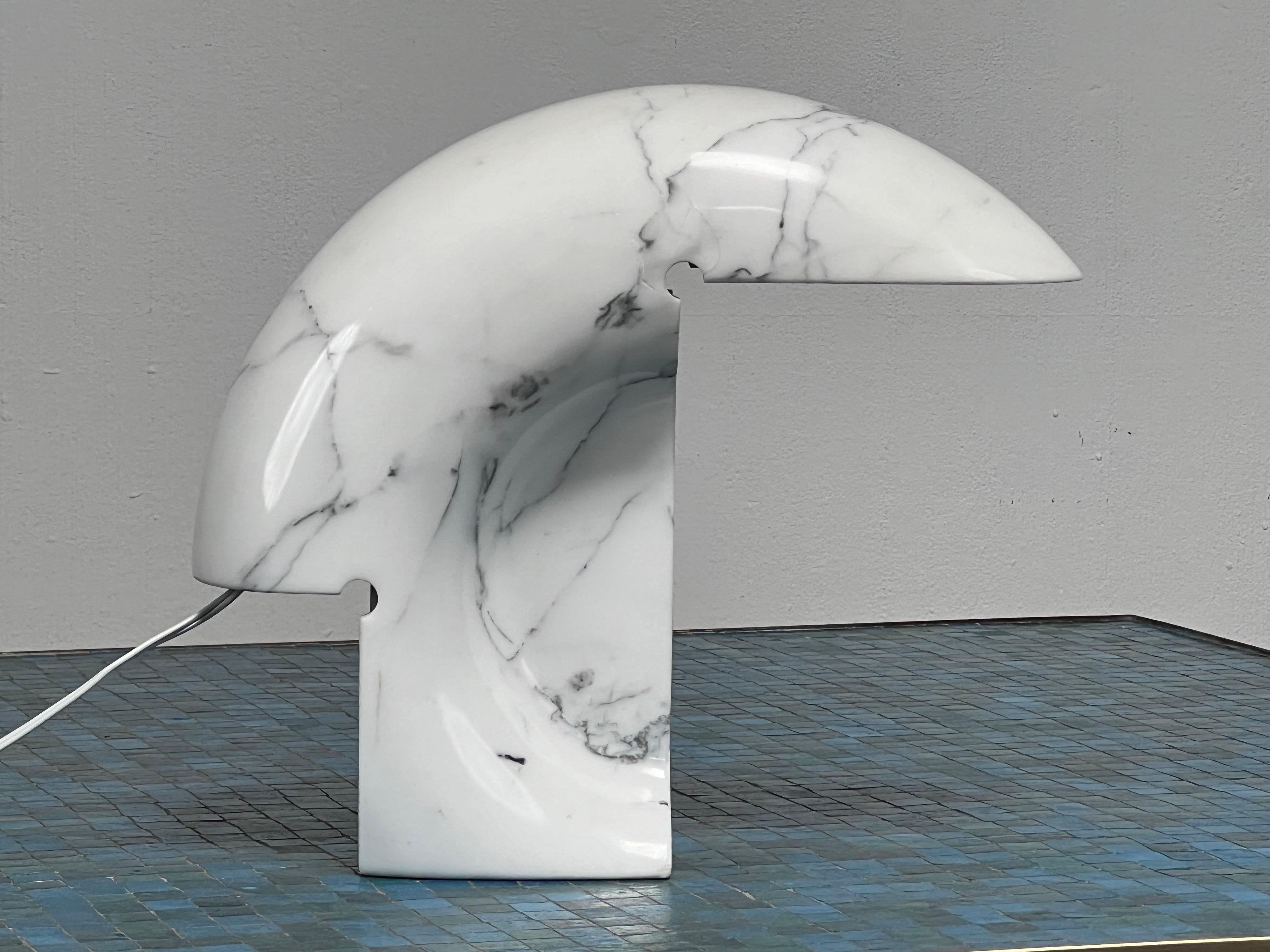 Marble Biagio Table Lamp by Tobia Scarpa For Sale 2