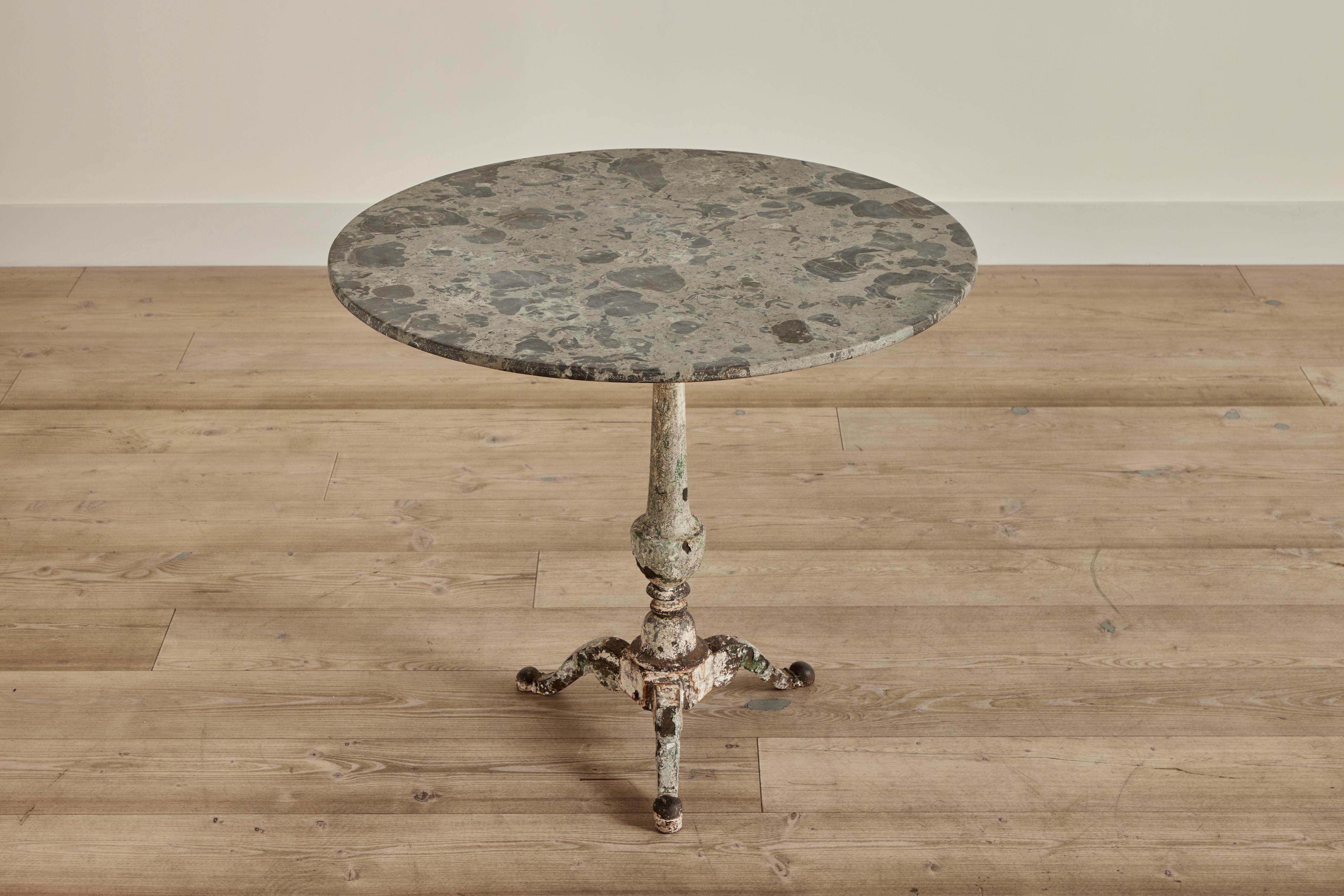 French Marble Bistro Table