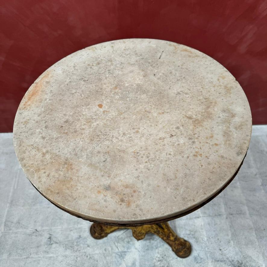 Marble Bistro Table In Good Condition For Sale In Haywards Heath, GB