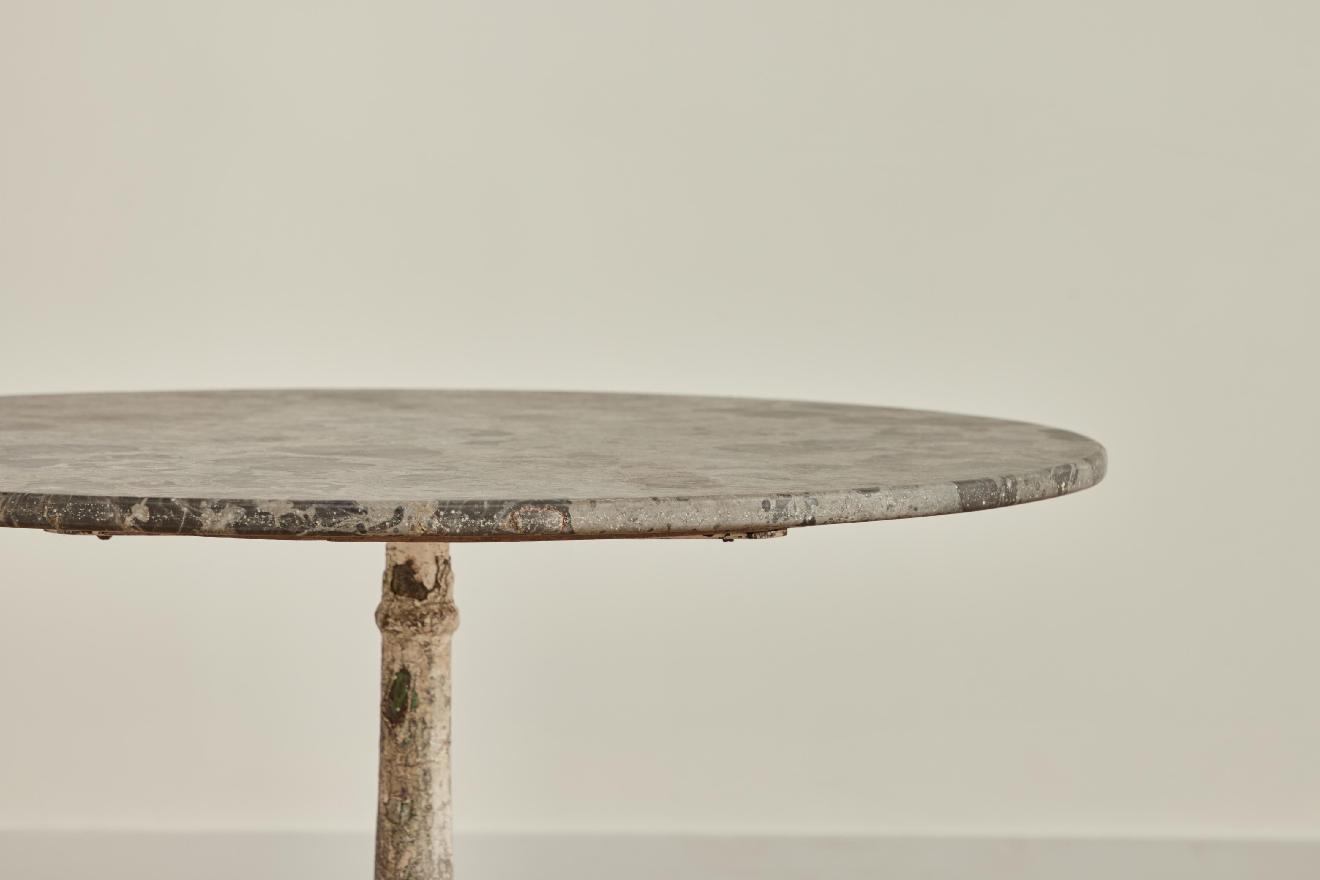 20th Century Marble Bistro Table For Sale