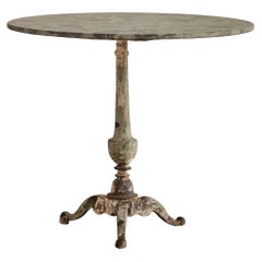 Antique Marble Bistro Table