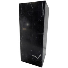 Marble Black Short Square Pedestal