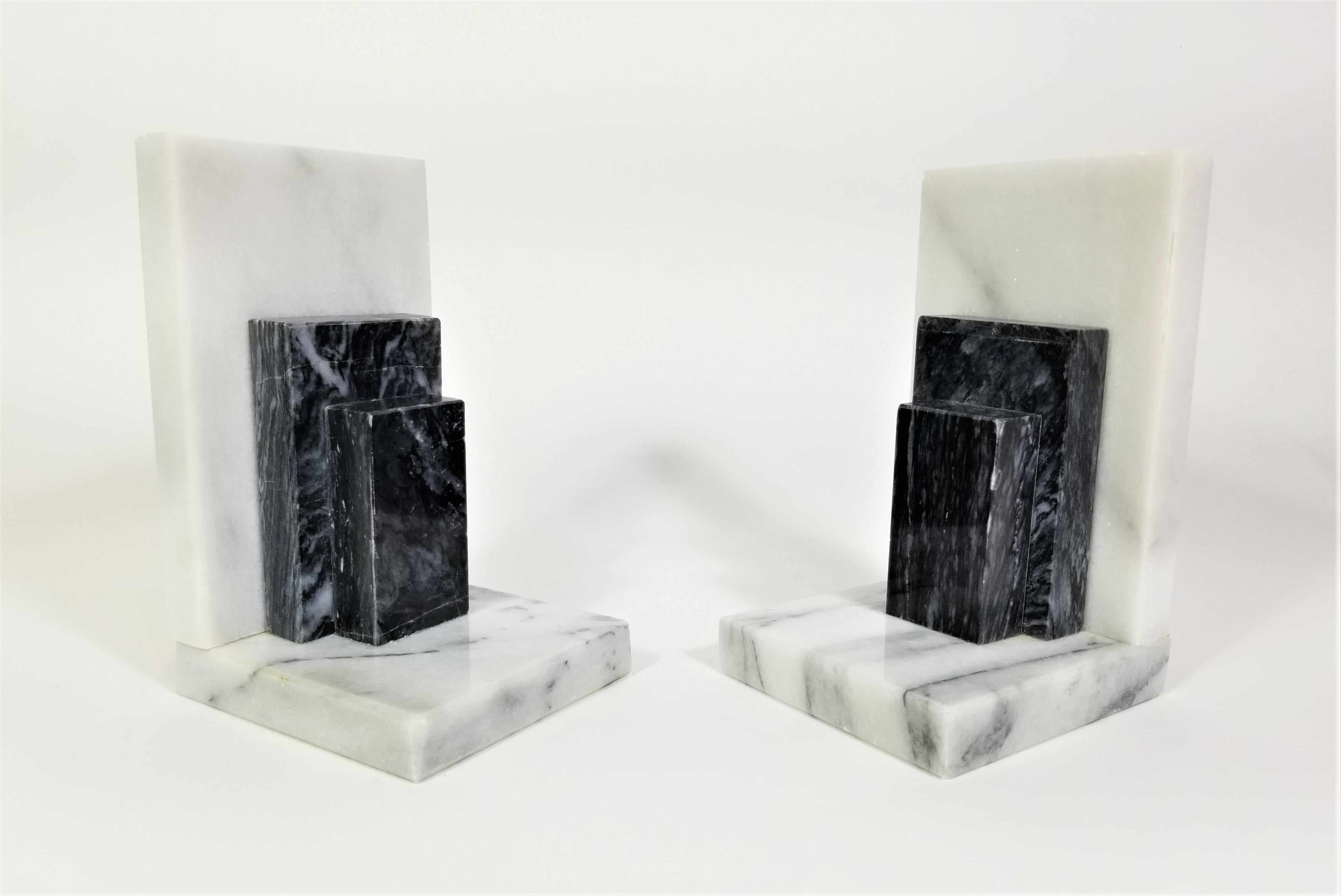 Marble Bookends 1980s 6