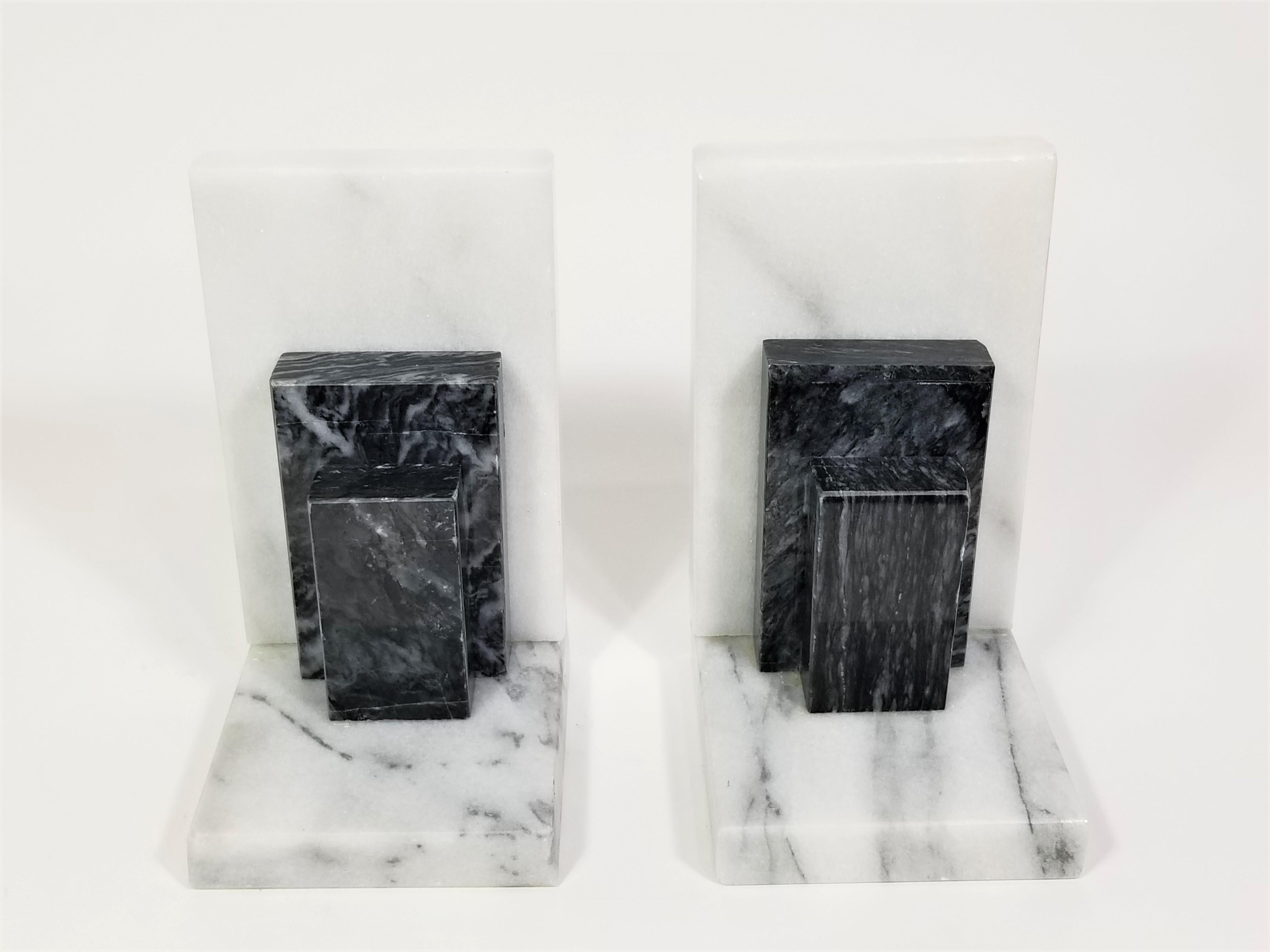 Marble Bookends 1980s 3