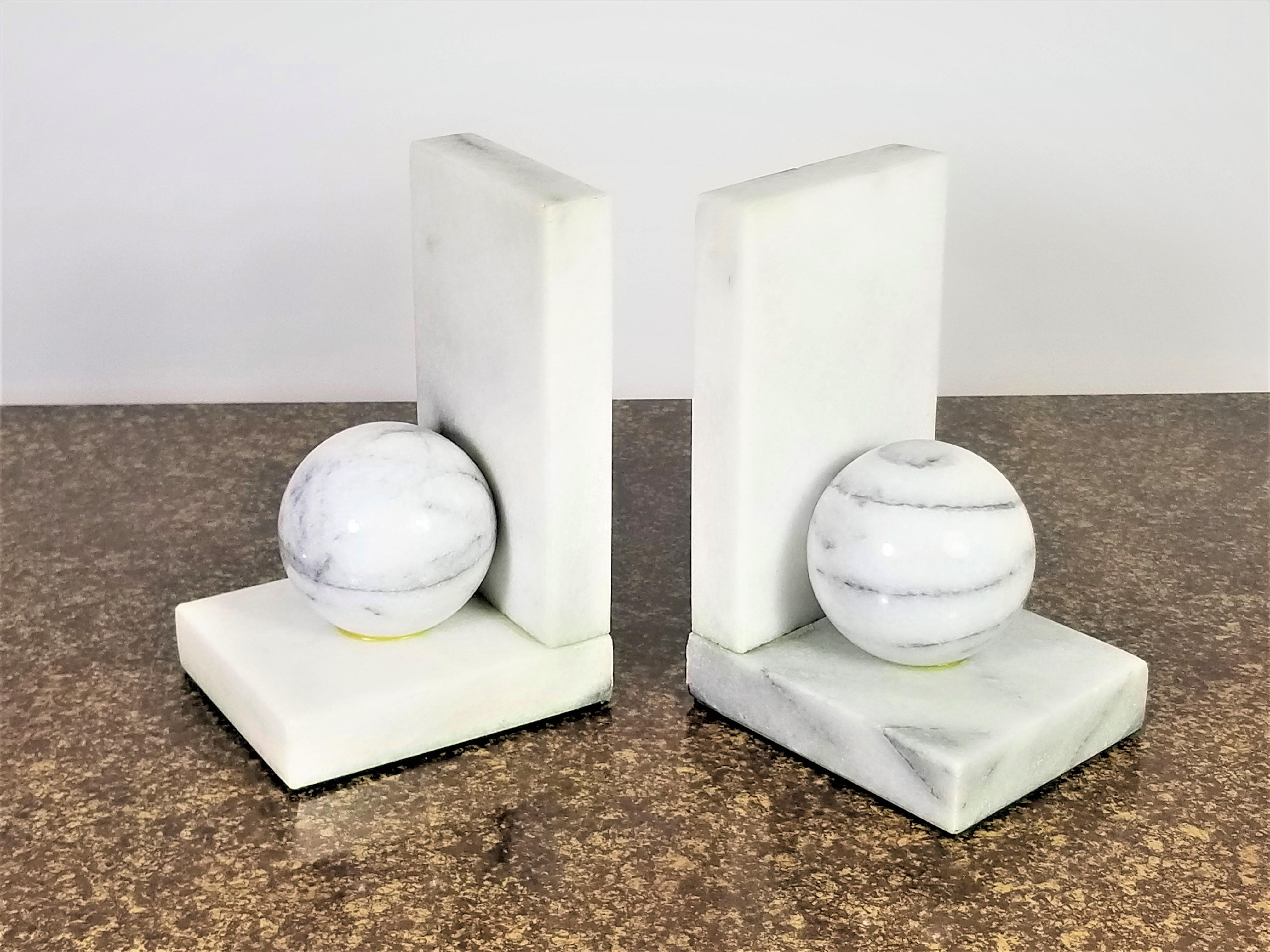 Marmor Buchstützen Geometrisches Zeitgenössisches Design 11
