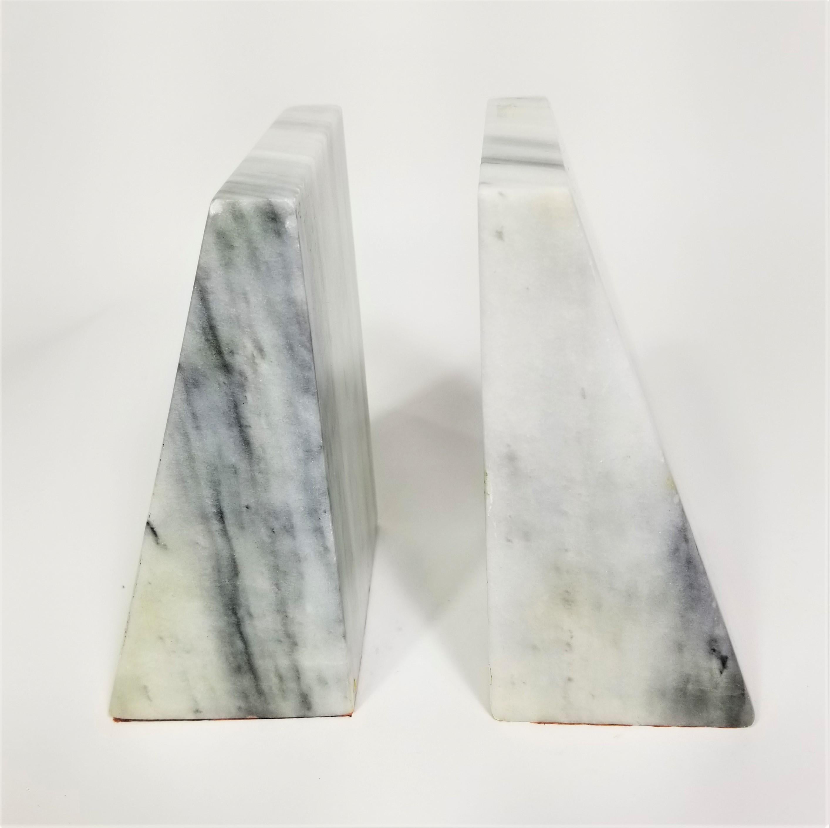 Greyslant marble bookends.