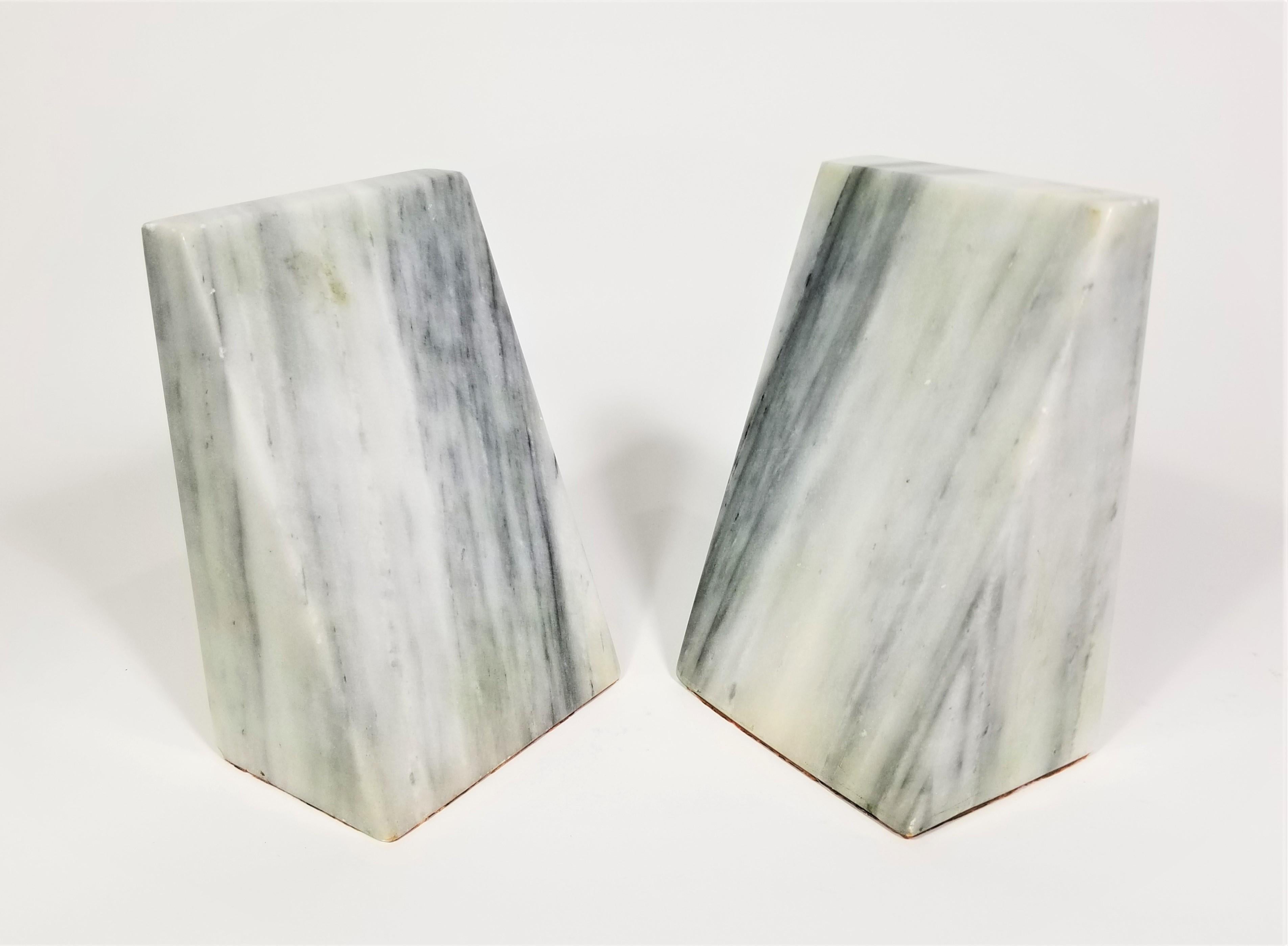 Marble Bookends Mid-Century 1