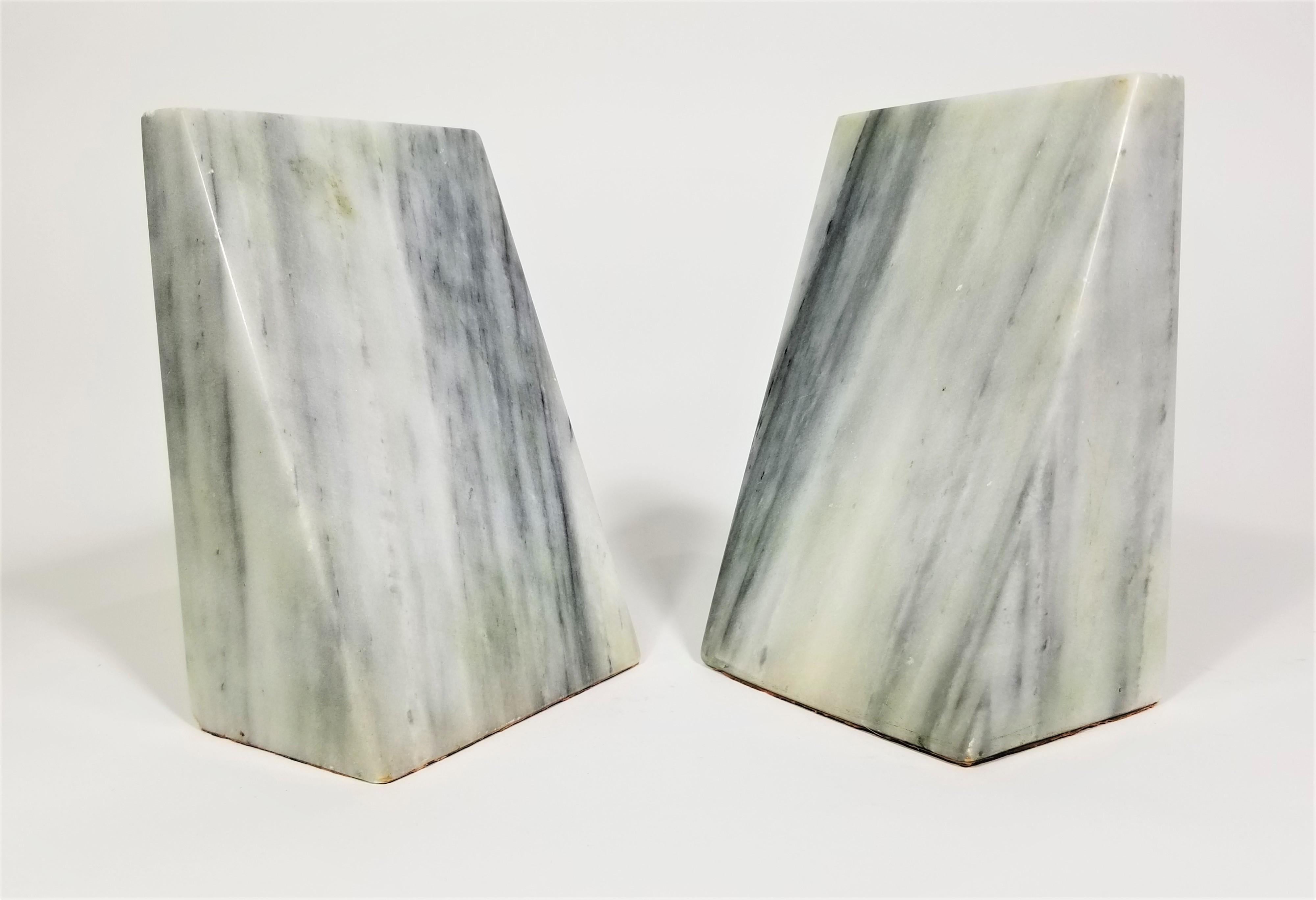 Marble Bookends Mid-Century 2
