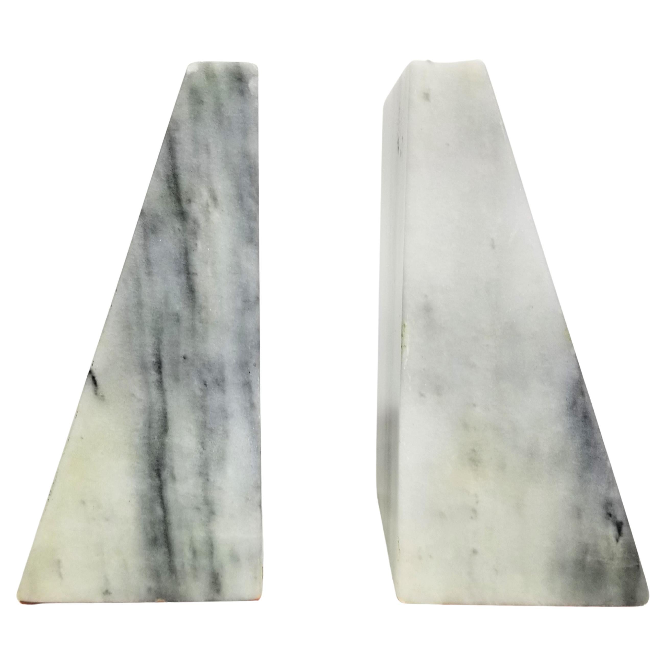 Marble Bookends Mid-Century