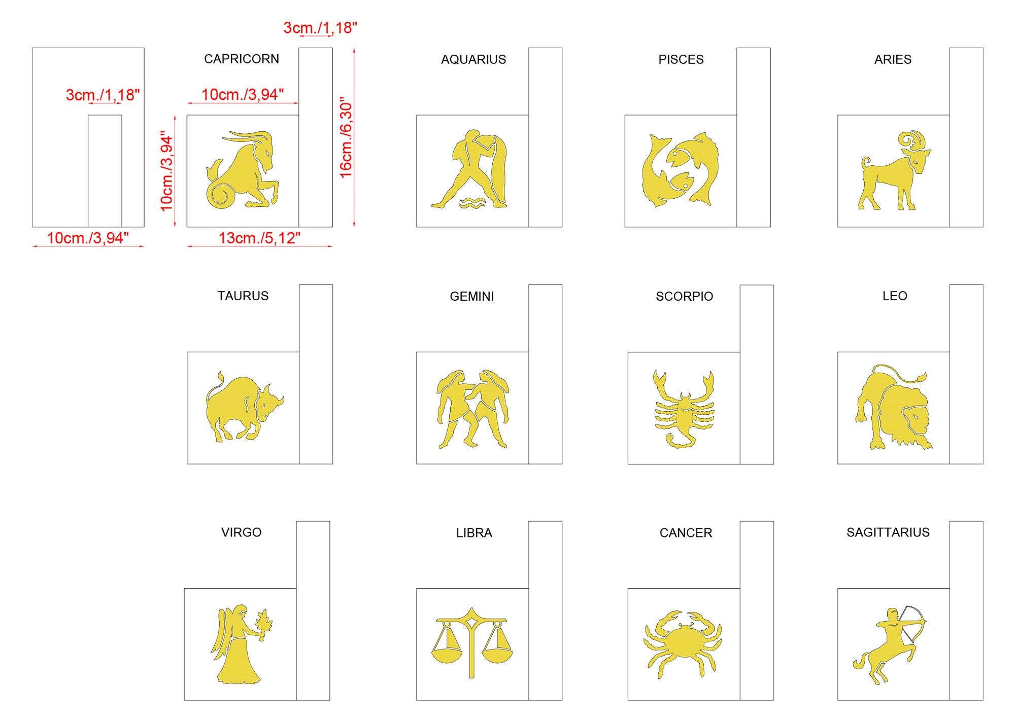 Cupioli-Buchstützen aus weißem Marmor  Blattgold  Intarsien Tierkreiszeichen  Handgefertigt in Italien   im Angebot 2