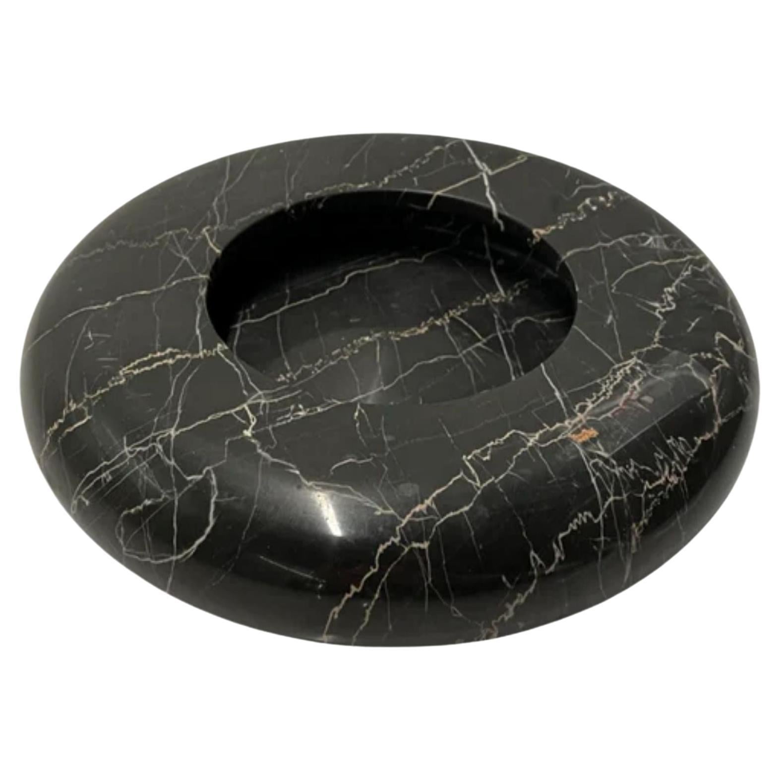 Marble Bowl in Black by Egidio Di Rosa and Pier Alessandro Giusti, 1960s