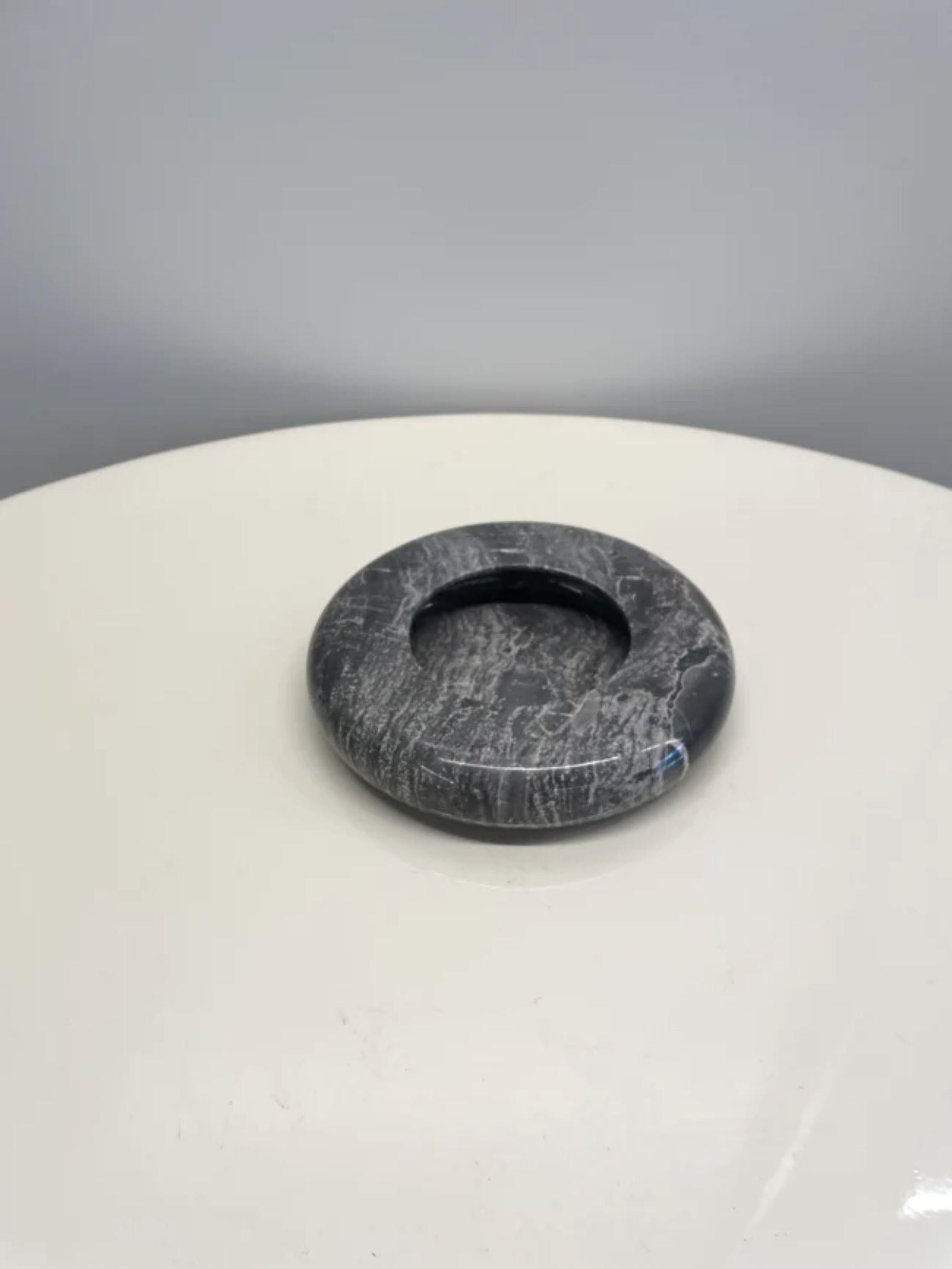 Mid-Century Modern Marble Bowl in Gray by Egidio Di Rosa and Pier Alessandro Giusti, 1960s For Sale