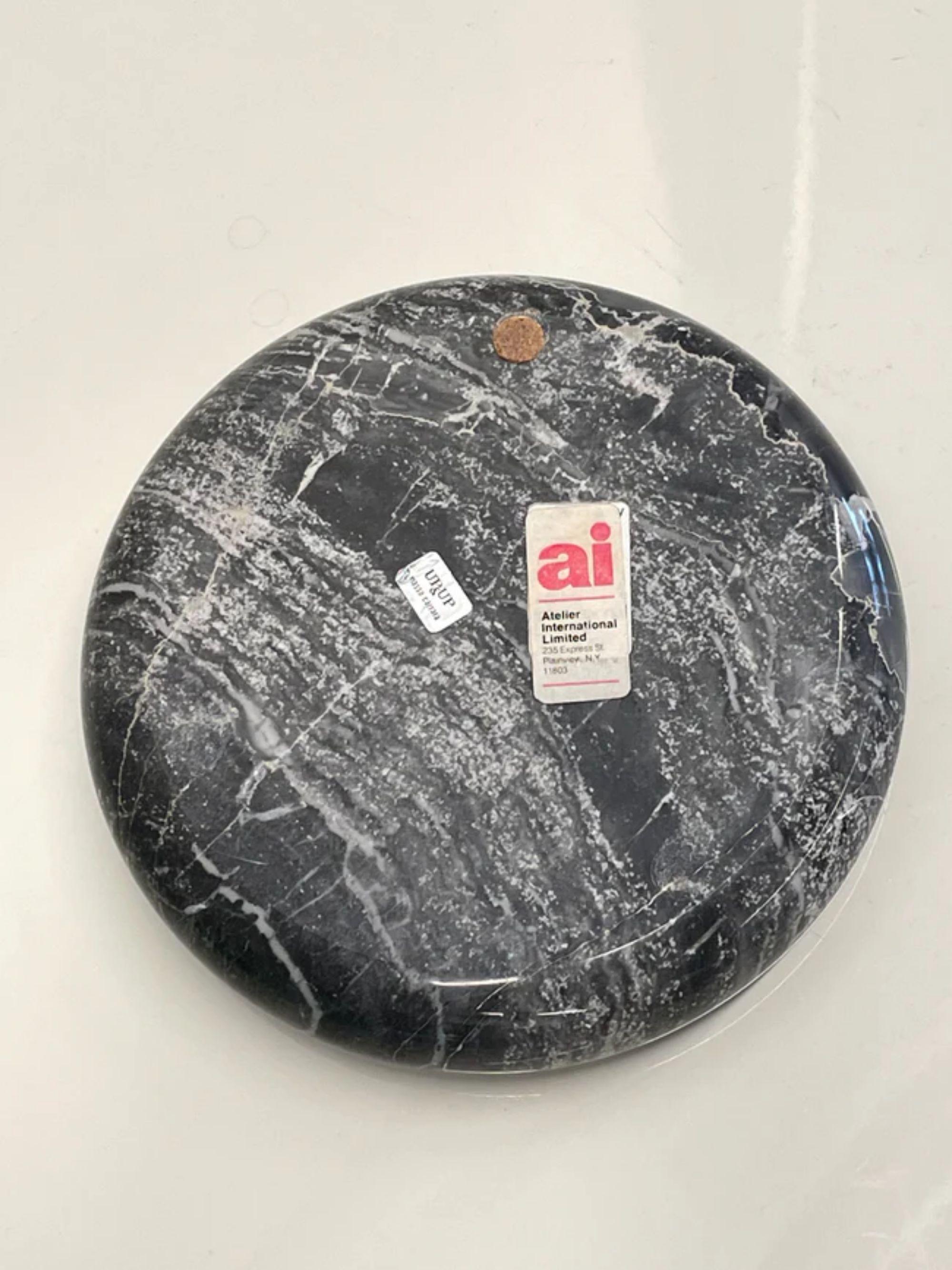 Marble Bowl in Gray by Egidio Di Rosa and Pier Alessandro Giusti, 1960s In Excellent Condition For Sale In Skokie, IL