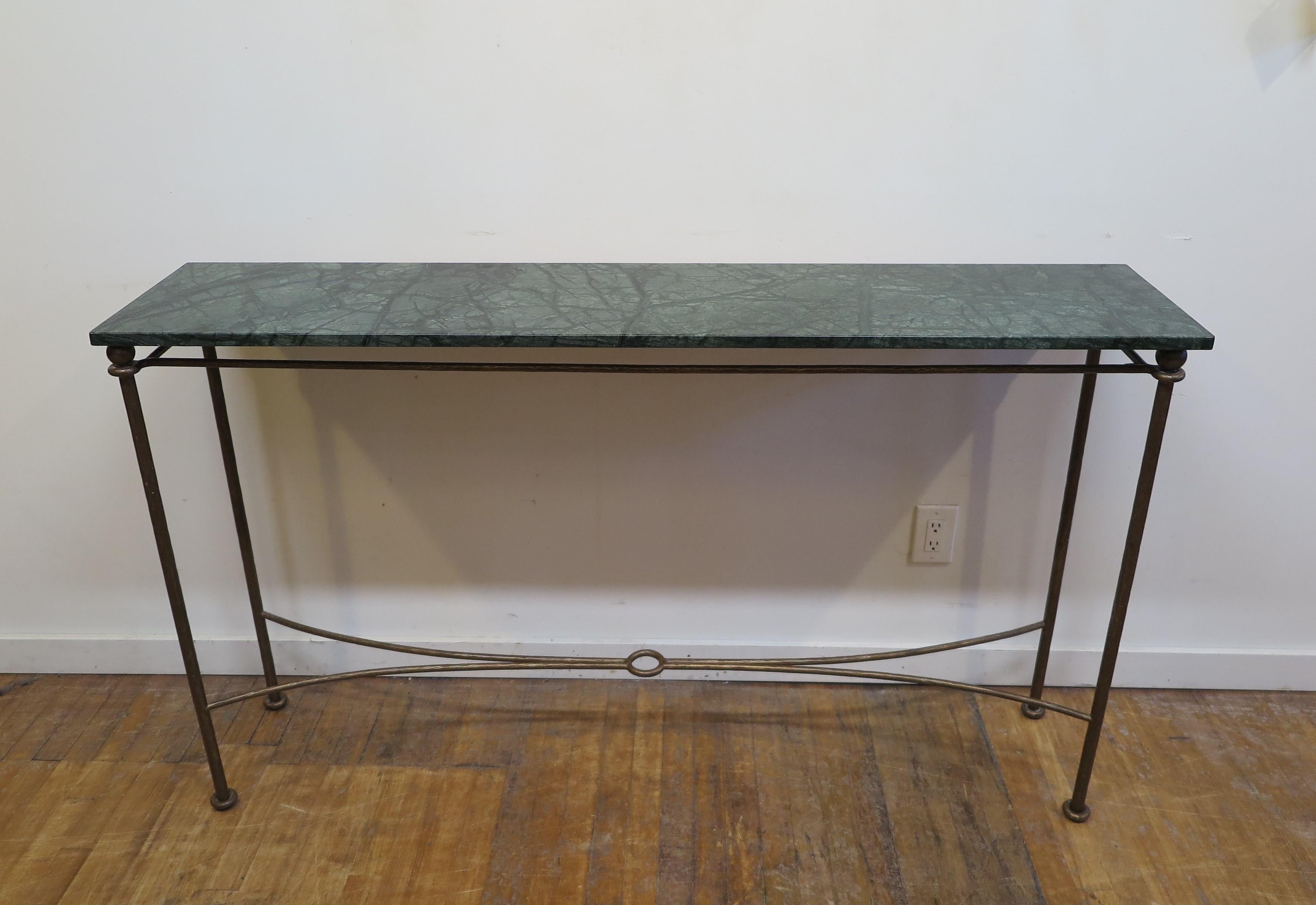 bronze metal console table