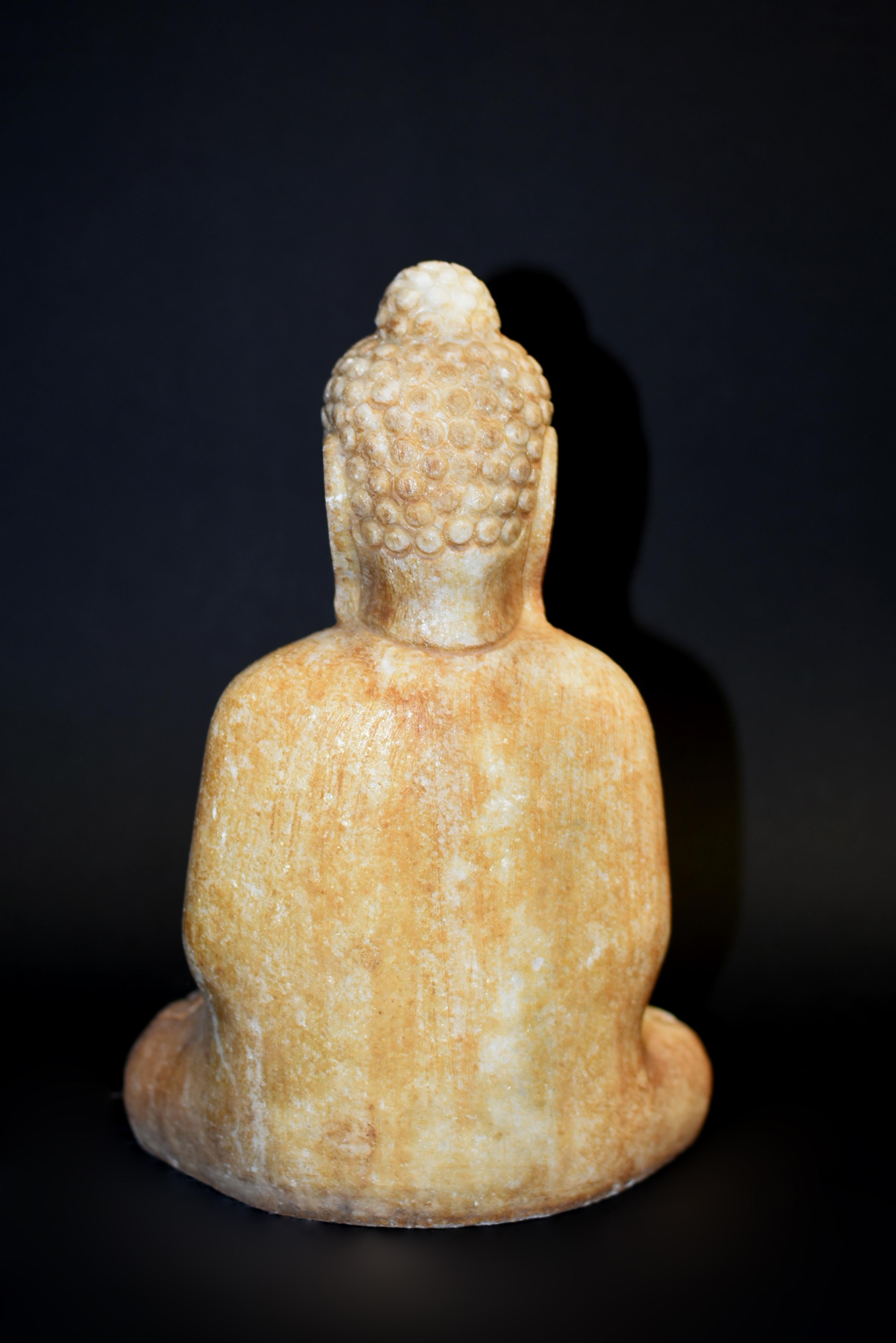 Marble Buddha Statue 13 lb 9