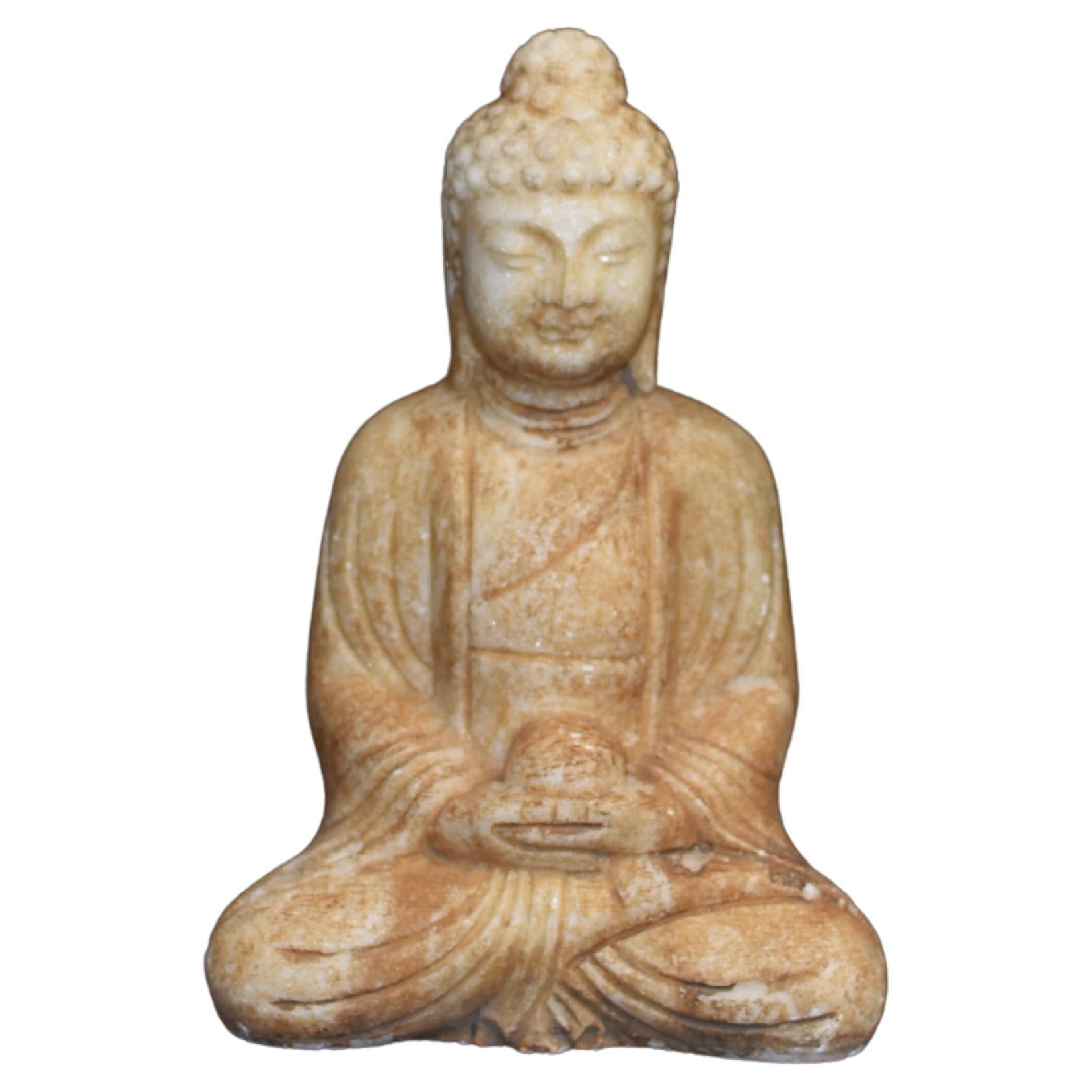 Buddha-Statue aus Marmor, 13 lb