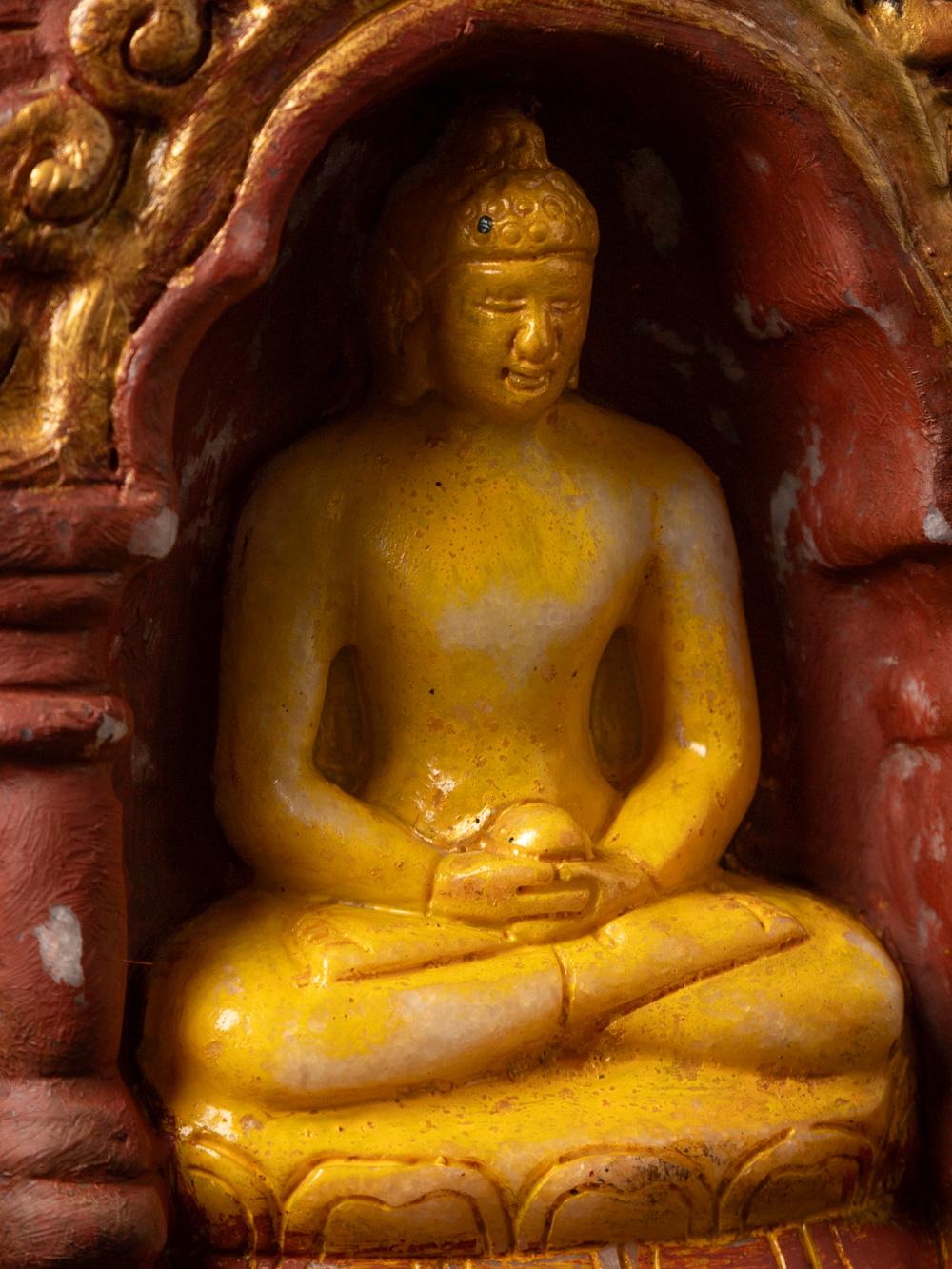 Buddha-Statue aus Marmor aus Thailand (Thailändisch) im Angebot