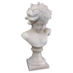 Marble bust by Guglielmo Pugi (1850-1915)