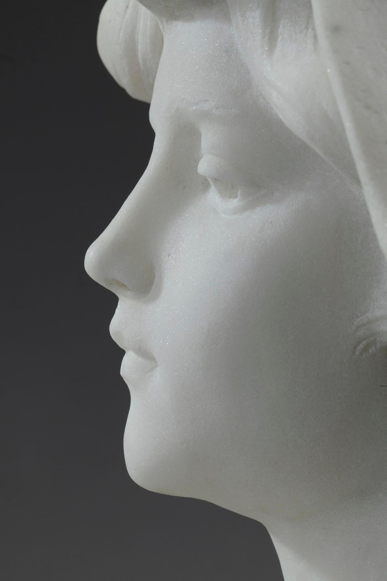 Marble Bust: Cosette With Marianne's Phrygian Cap 1