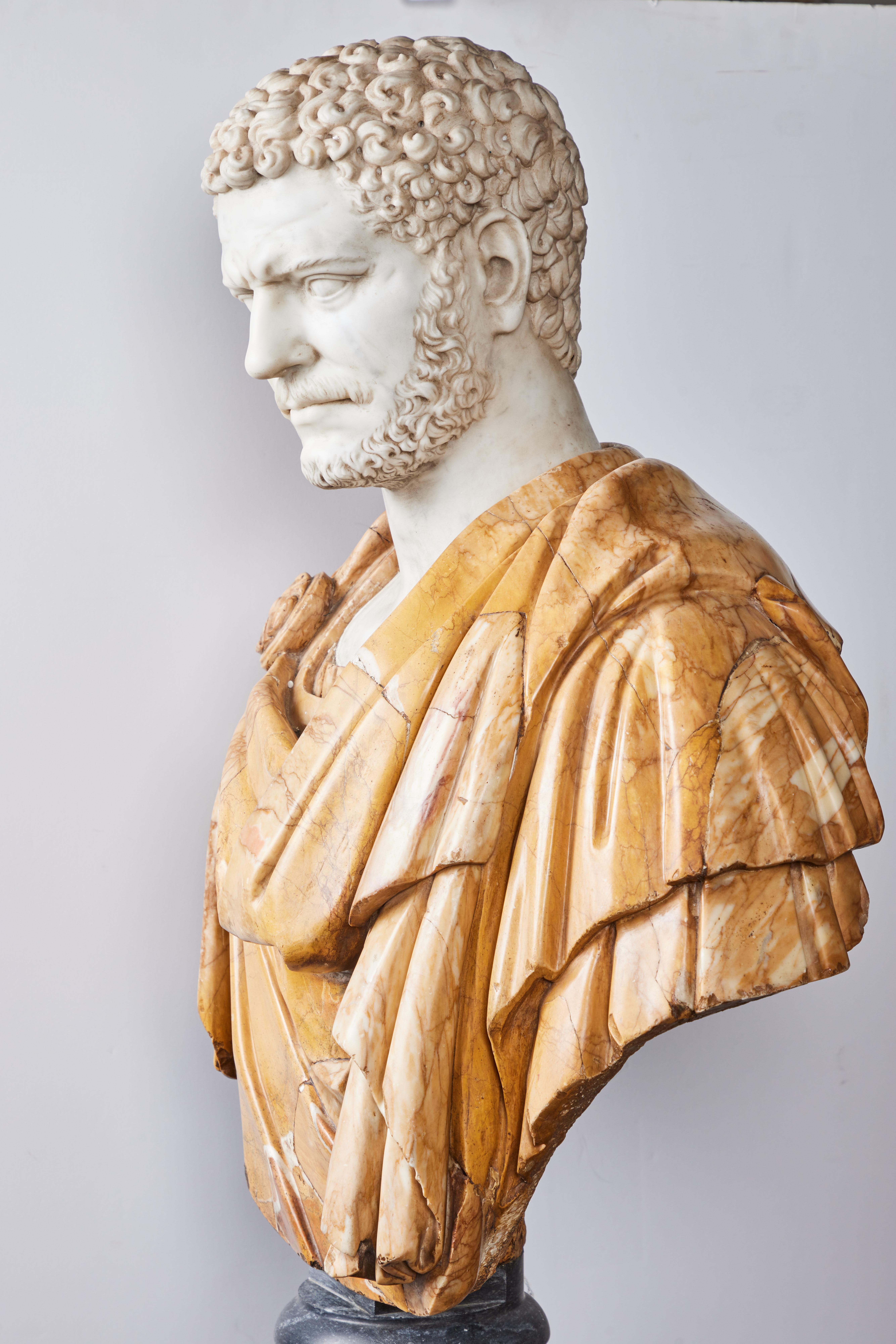 Italian Marble Bust Marcus Aurelius Antonius