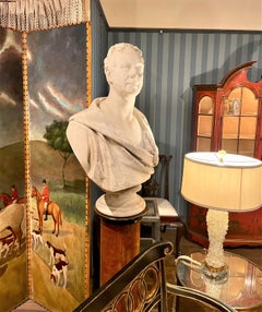 Marble bust of a Gentleman by William Behnes, 1842
